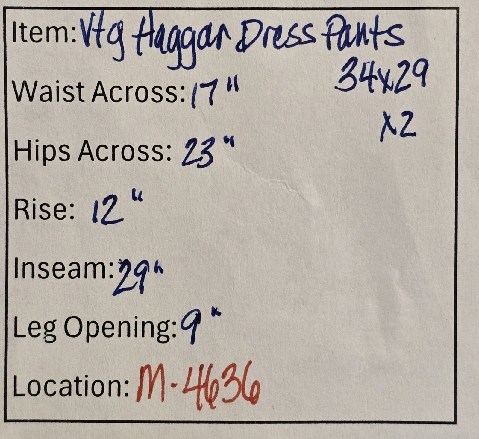 2 Pair Haggar Classic Fit Dress Pants 34×29 Black Gray Expandable Waist Flat