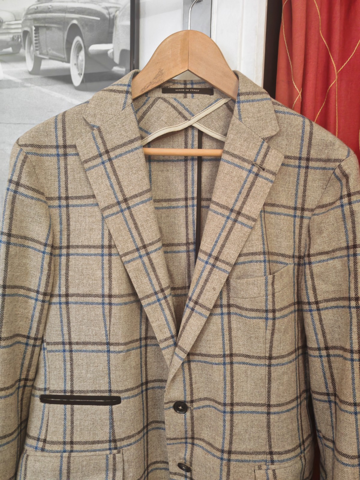 TAGLIATORE 700€ Men’s Blazer Jacket Virgin Wool Size EU52 ( L ) Made in Italy