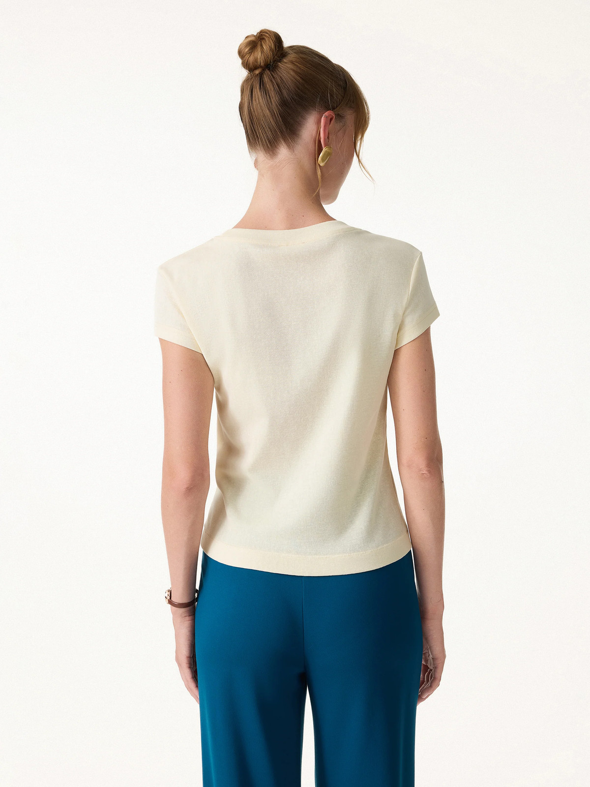 OGL Cotton-Linen Blend Cooling Essential Summer Tee