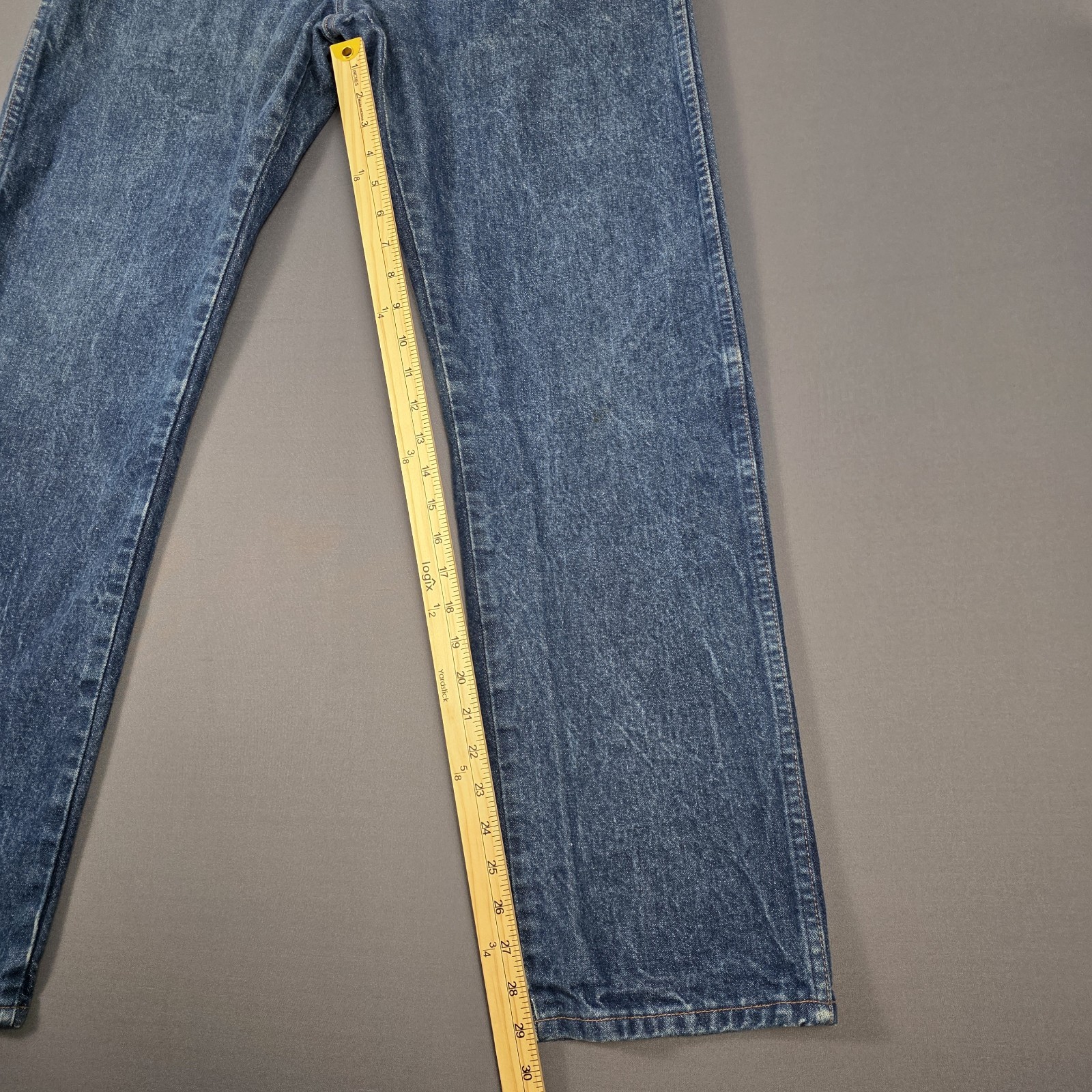 Wrangler 13MWZ Cowboy Cut Jeans 38×34 Made USA Vintage Blue Denim Western Work