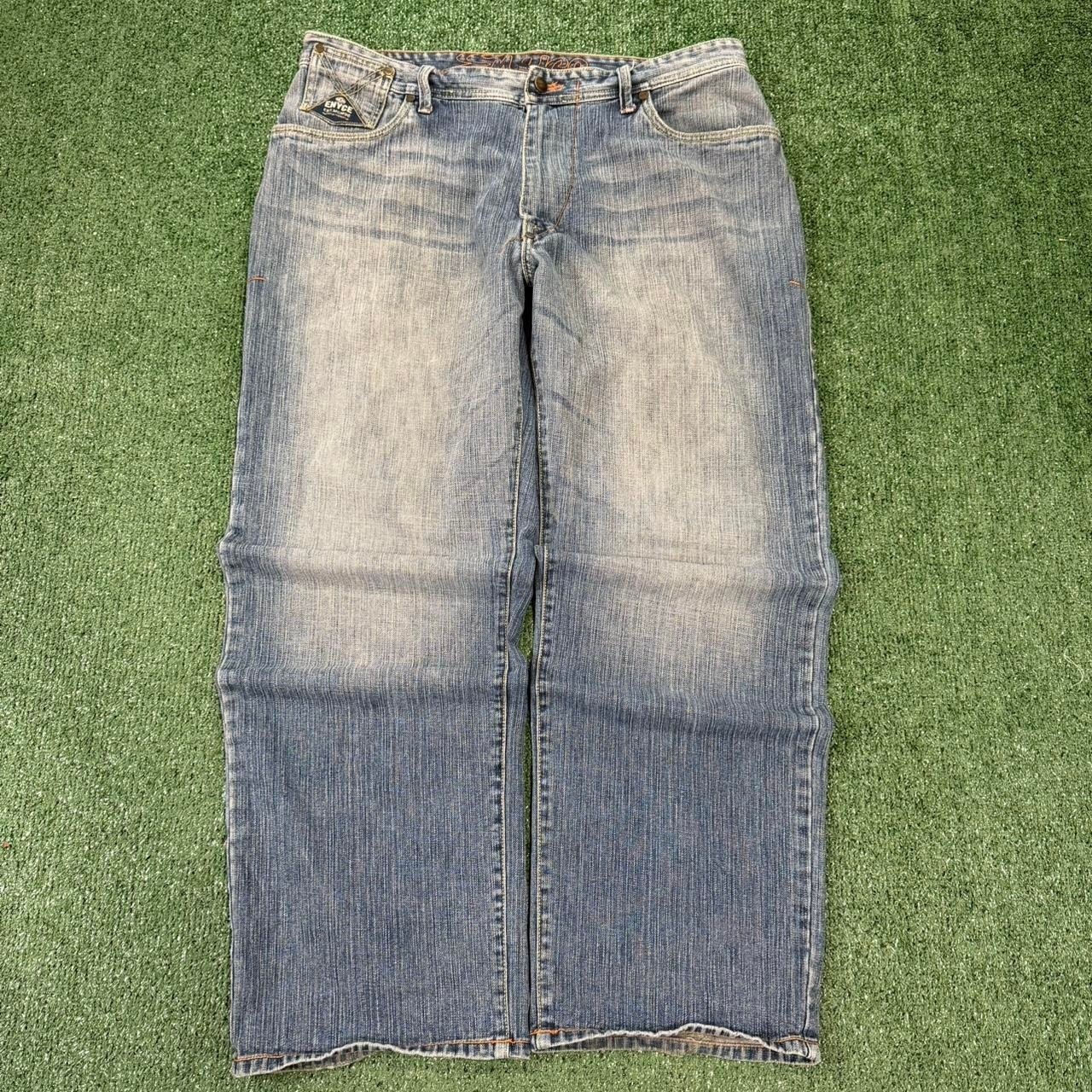 Y2K Enyce light wash baggy wide leg blue jeans
