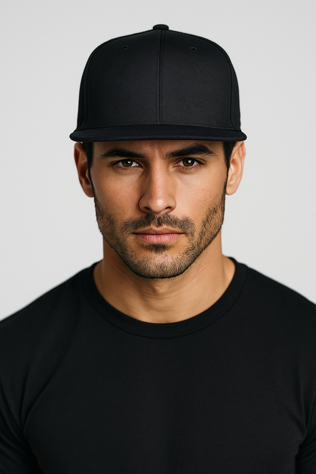 Original Plain Solid Color Fitted Cap w/Flat Bill Baseball Cap Premium Blank Hat