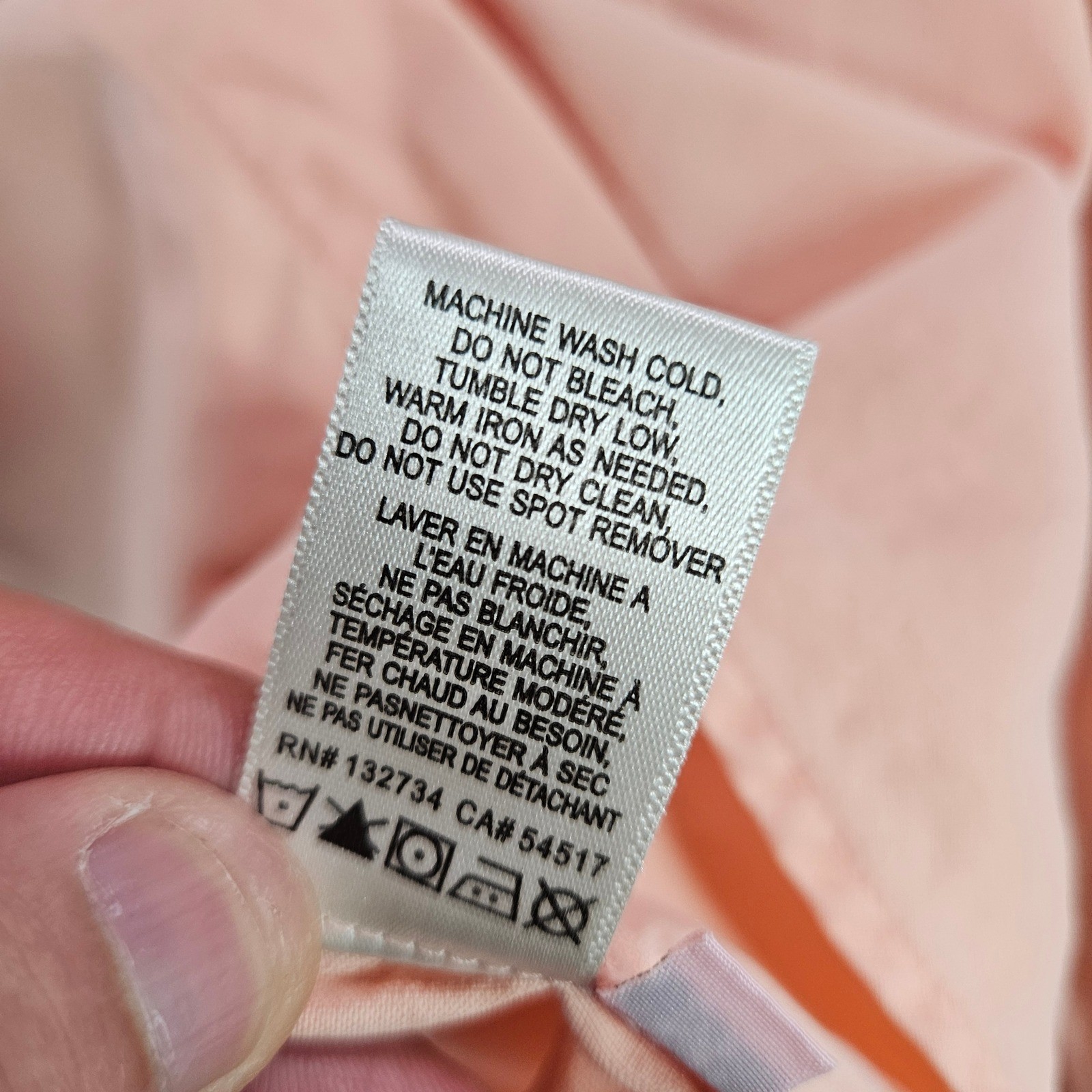 Bella Dahl Peach Tencel Lyocell Split Back Button Down Shirt Size M