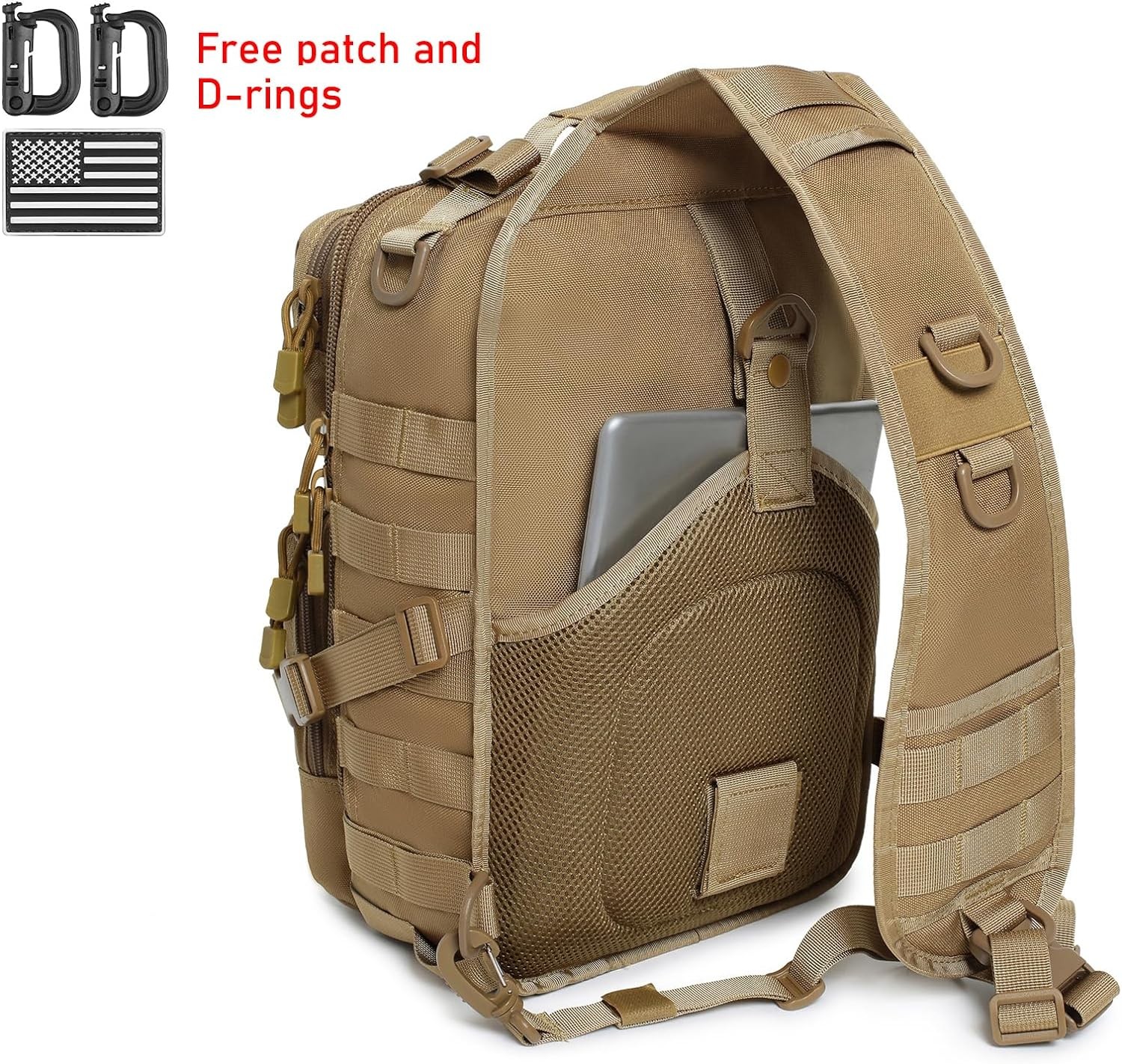 Tactical Sling Bag Backpack Military Rover Shoulder Sling Pack EDC Molle Assa…