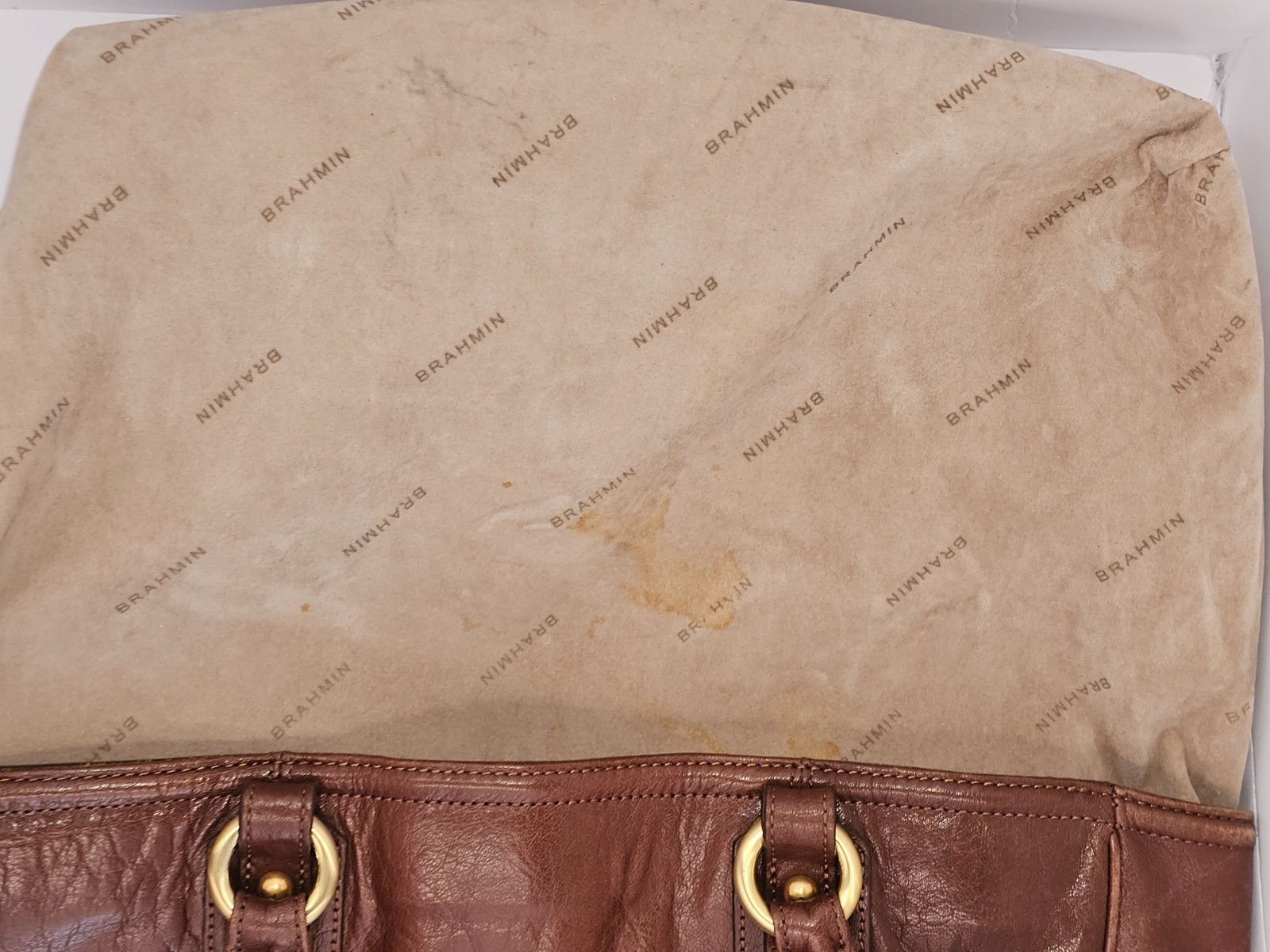 Brahmin leather tote bag