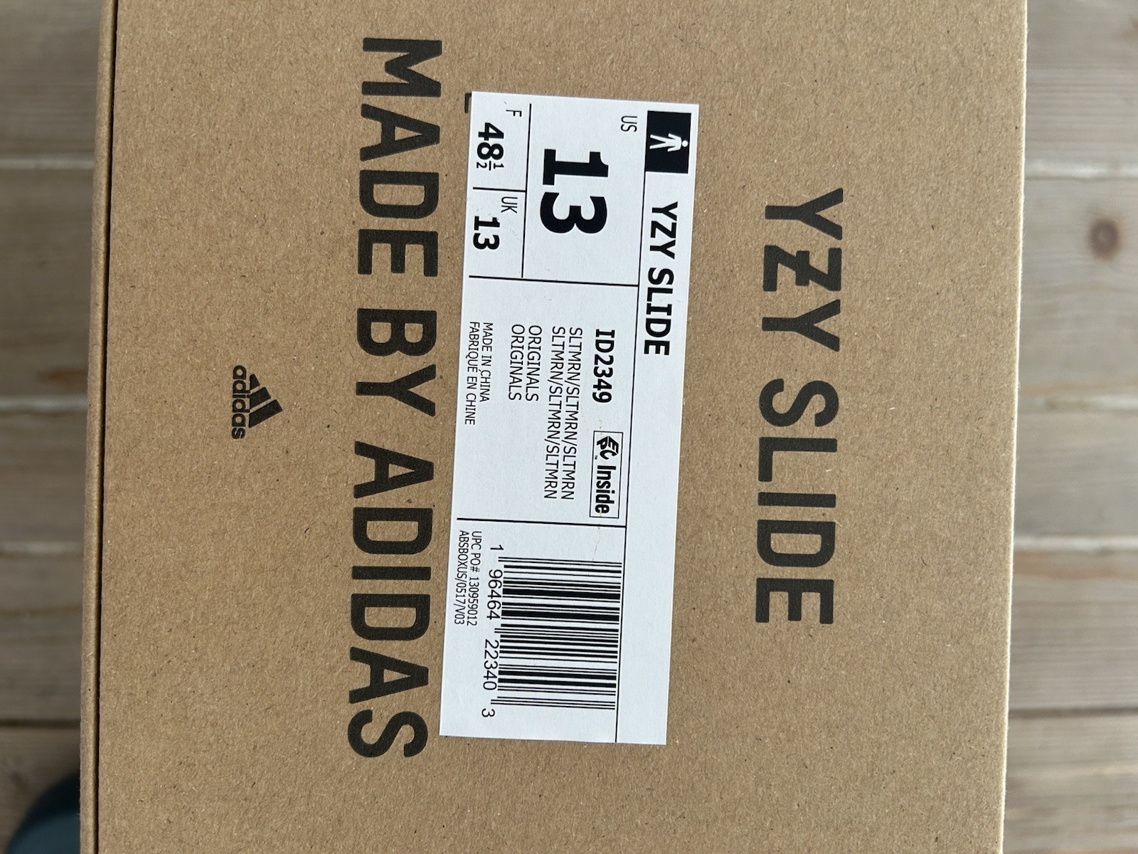Men’s Yeezy Slide Slate Marine Size 13