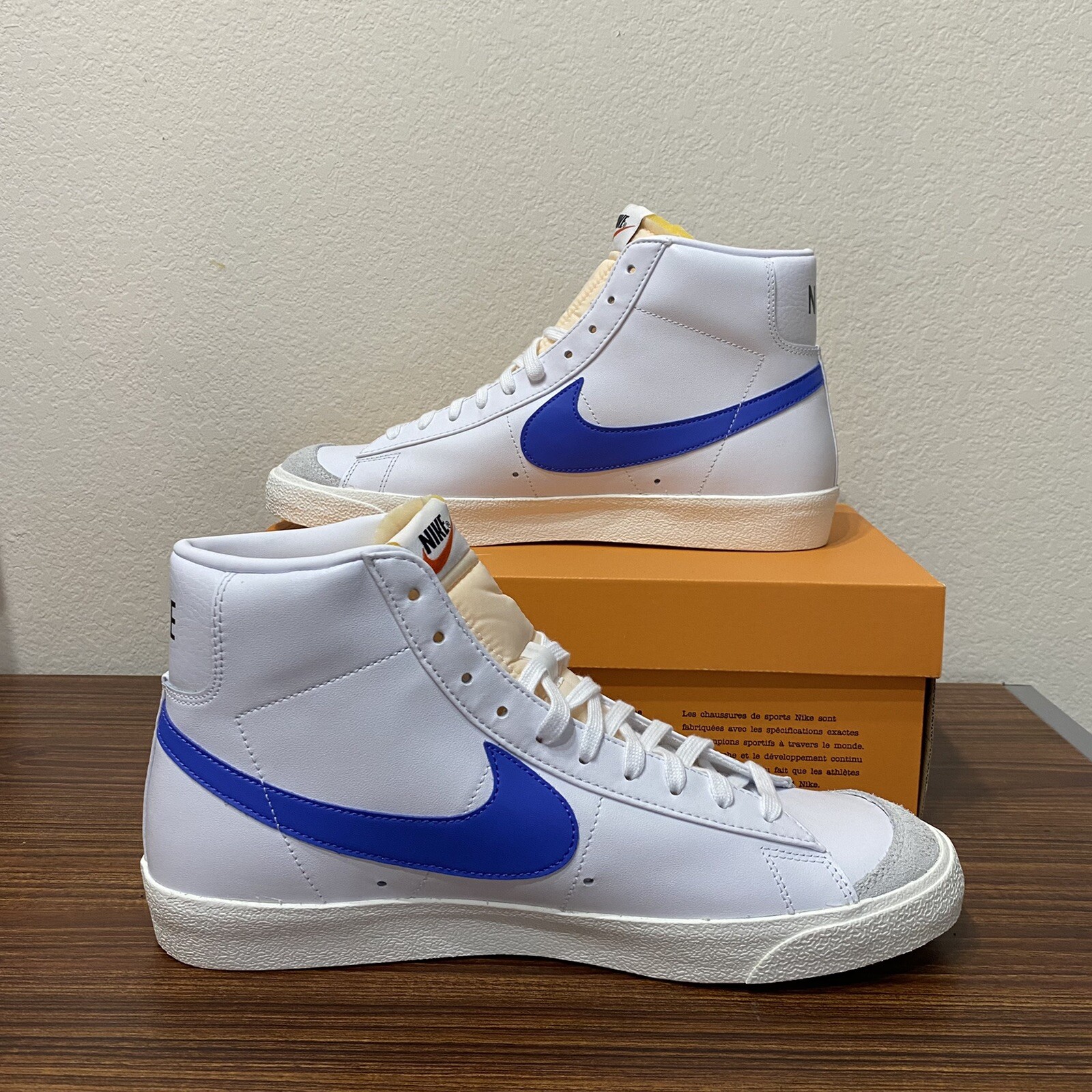 Nike Blazer Mid ’77 SE Vintage Mismatched Swoosh Blue Red BQ6806-117 Men’s Sz 13