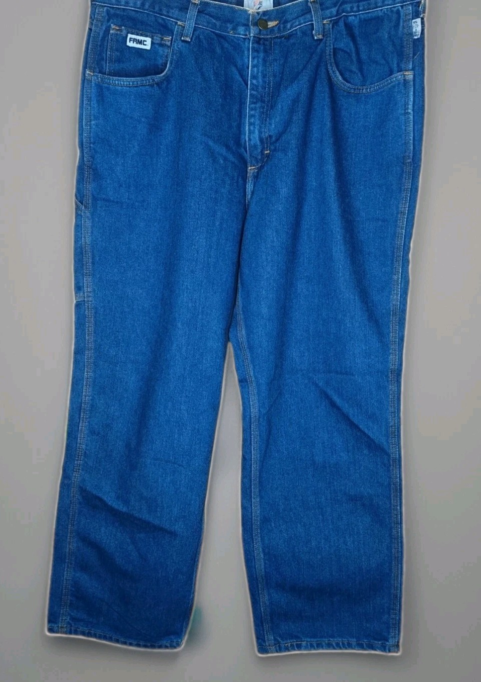 Tyndale FRMC F290T Mens Flame Resistant Jeans 38×31 Blue Work Denim Pants CAT 2