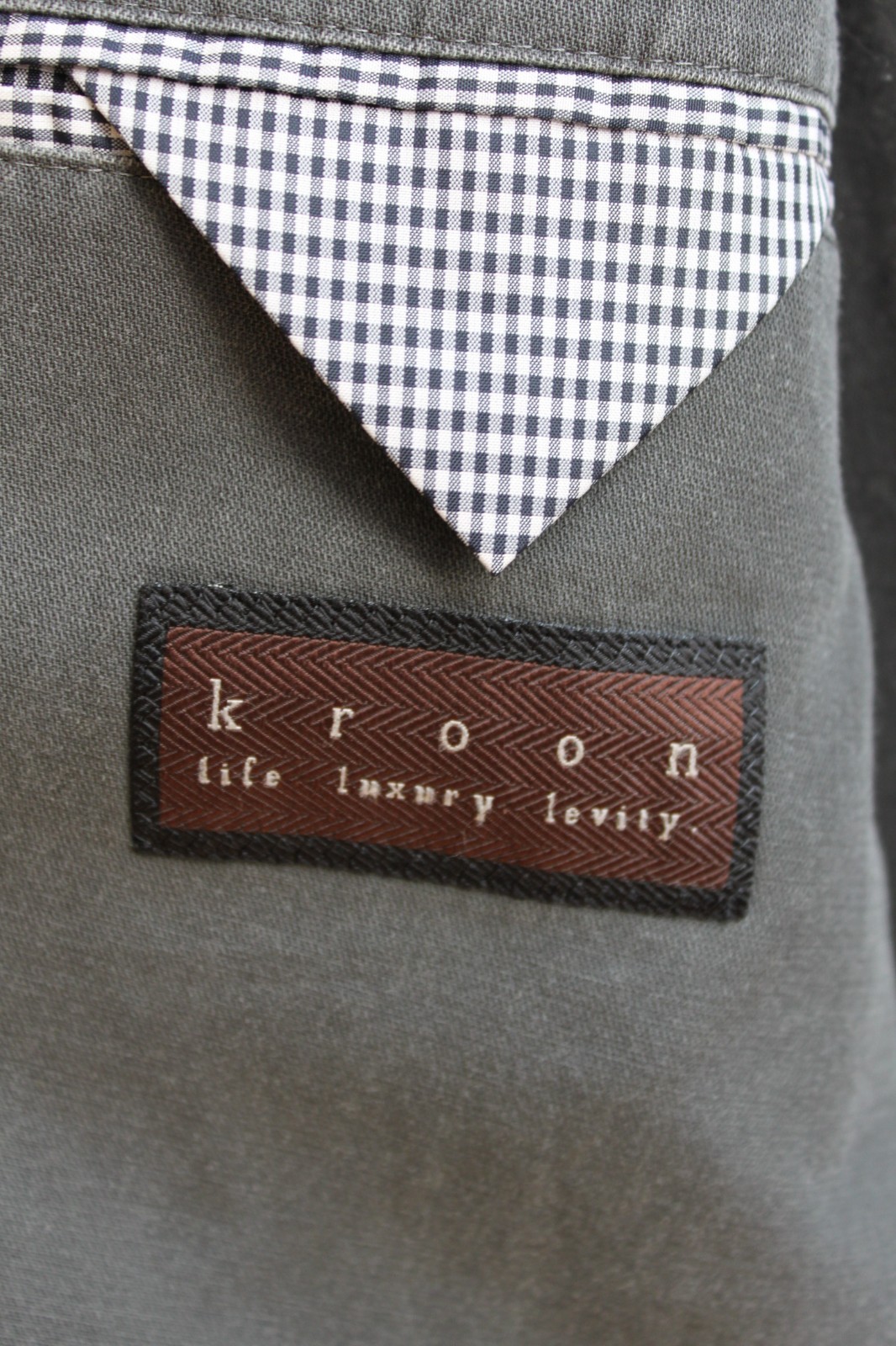 Kroon Gray Linen Blend Bono Wash Mens sportscoat Blazer 46R