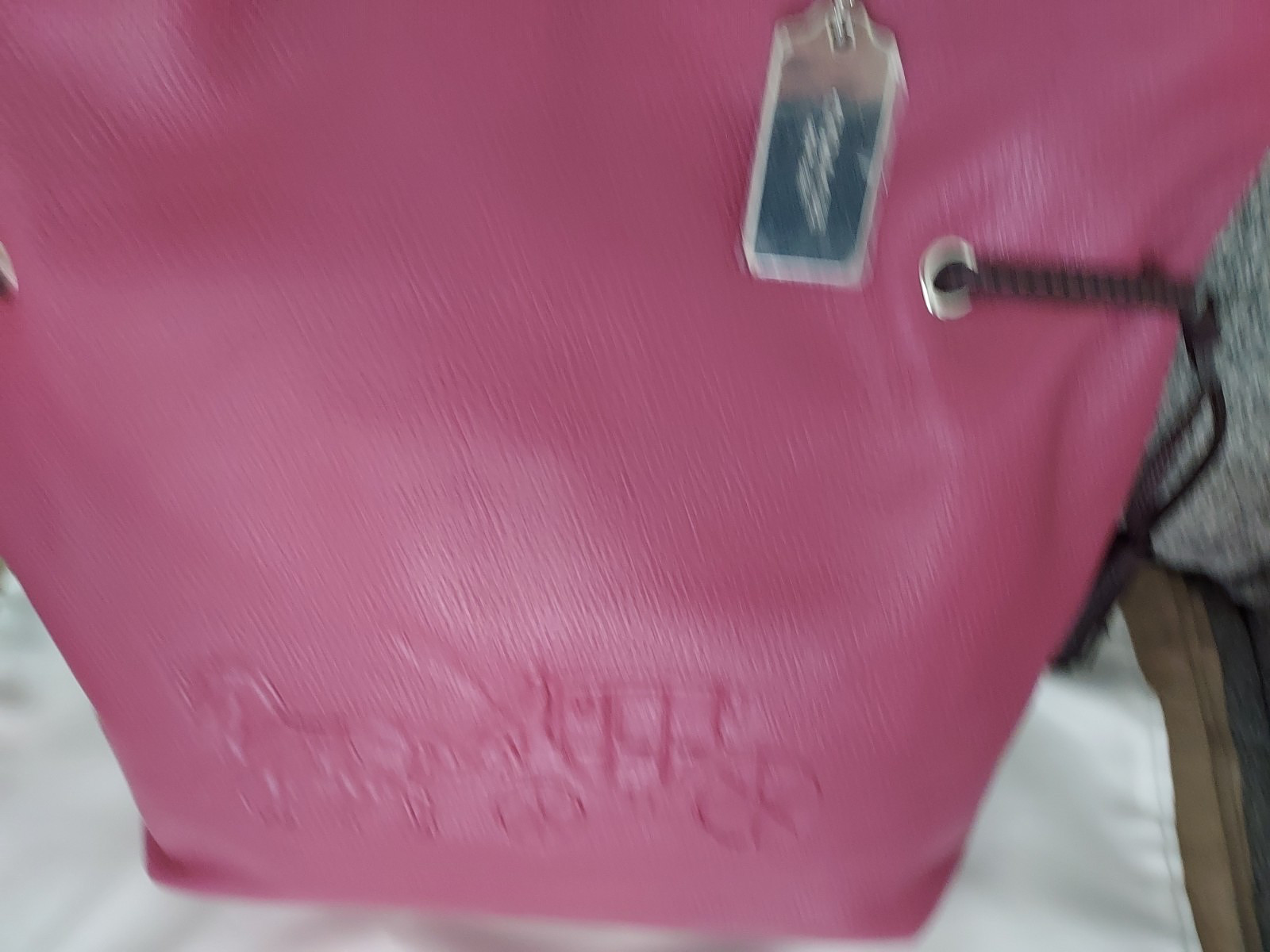COACH Leather ANDY TOTE/Shoulder Bag w/Horse & Carriage Logo~Raspberry/Wine