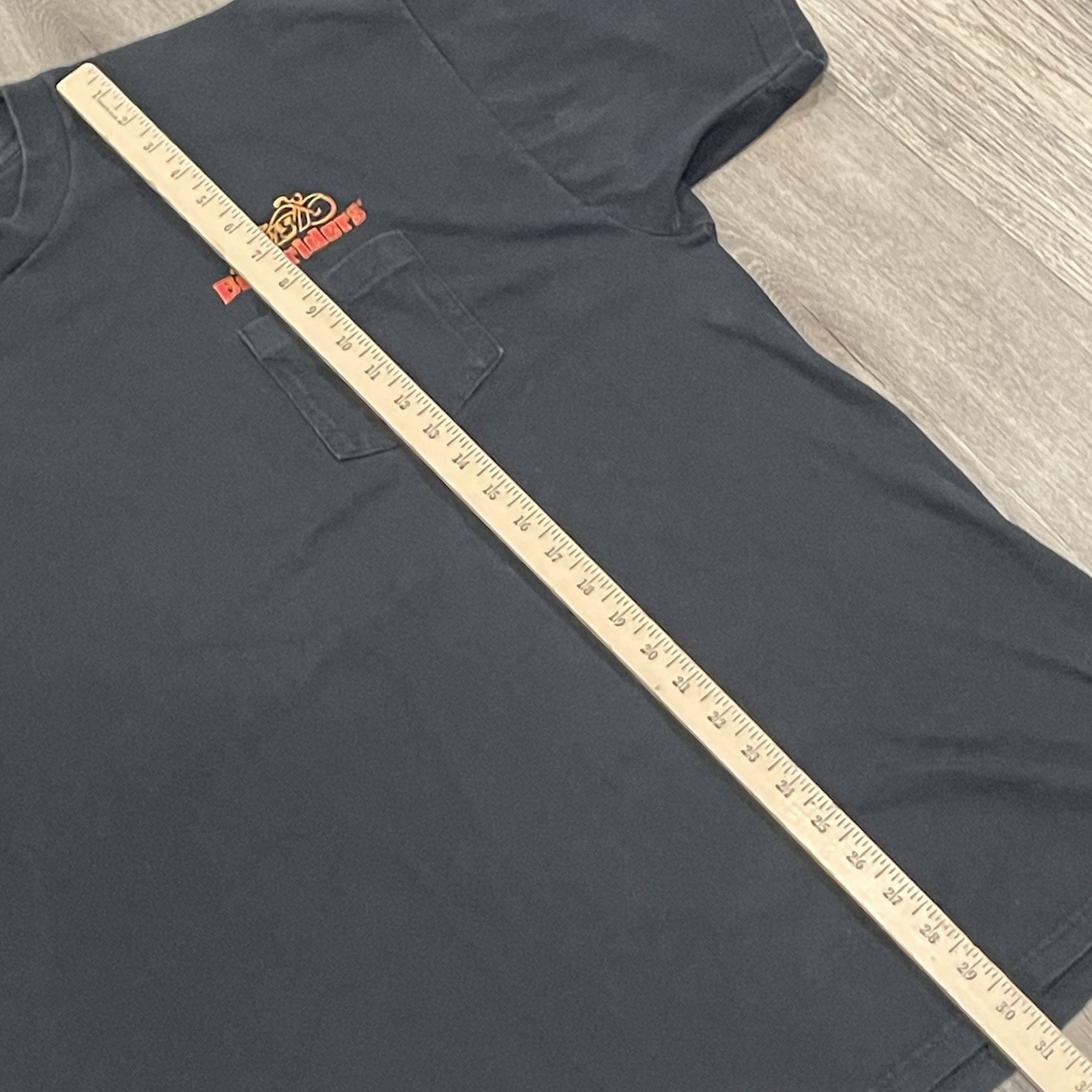 Easyriders Dallas Pocket T-Shirt Black Hanes Beefy 2XL 90s Biker Pre-Shrunk USA
