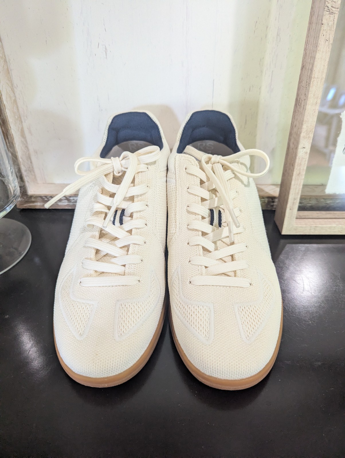 The RS01 Sneaker in Bone Worn once and they were too snug for me. Since they we