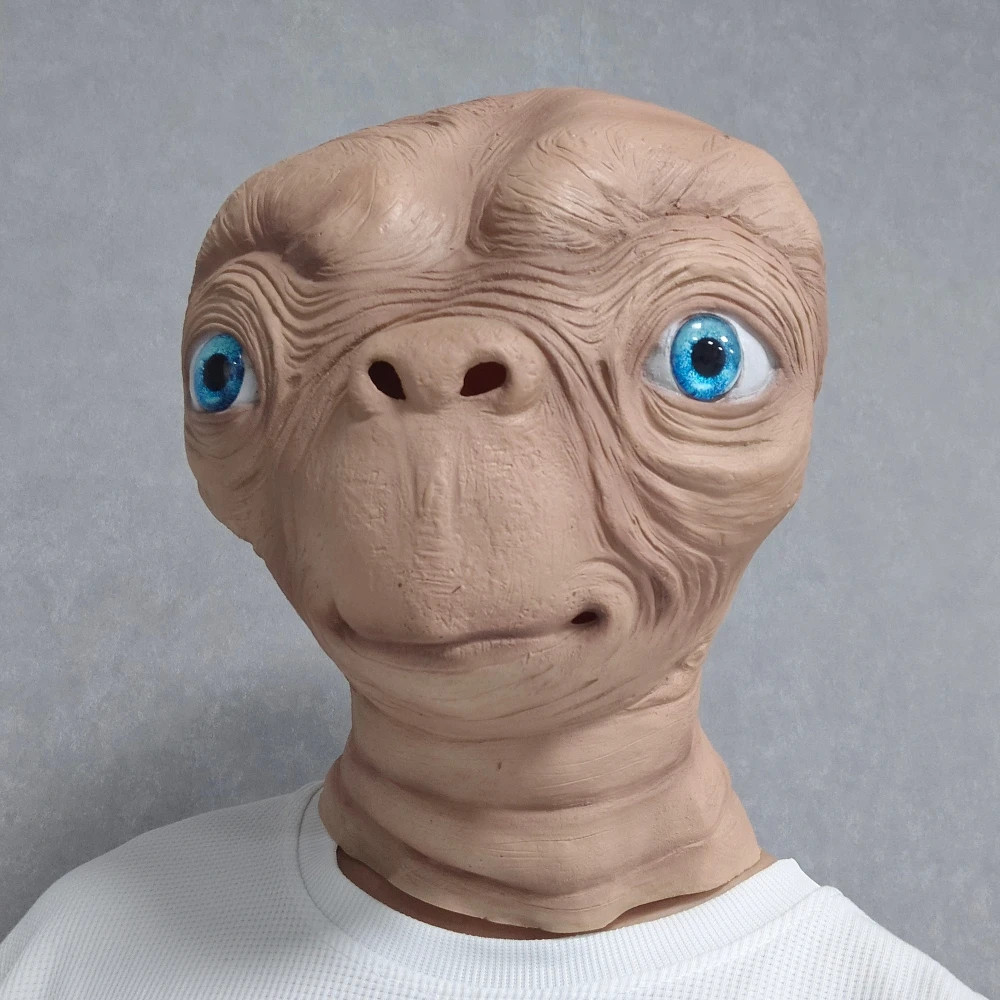 ET Alien Latex Mask Halloween Carnival Party Movie E.T. the Extra-Terrestrial Re