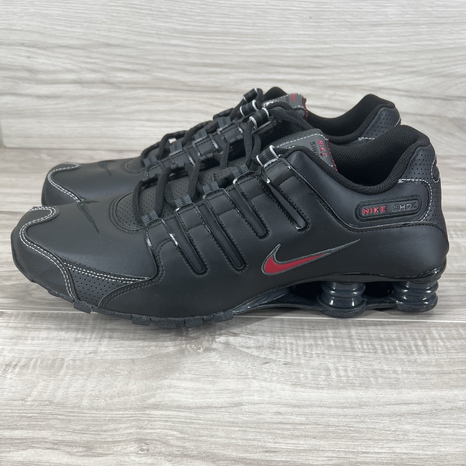 Nike Shox NZ (378341 017) Black Varsity Red New Mens Size 9.5