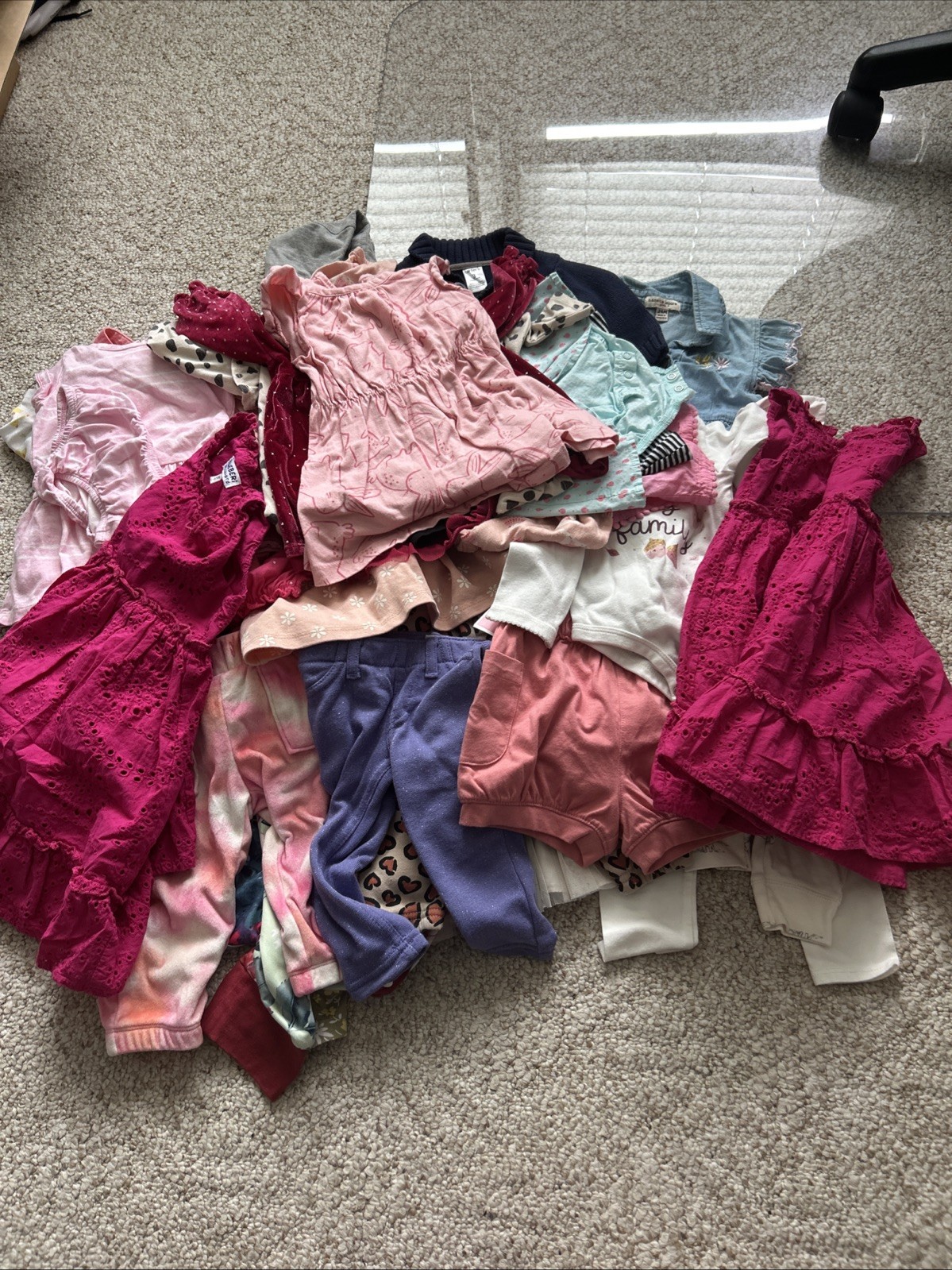 Huge Lot Of Baby Girl Clothing 3-24 Mos