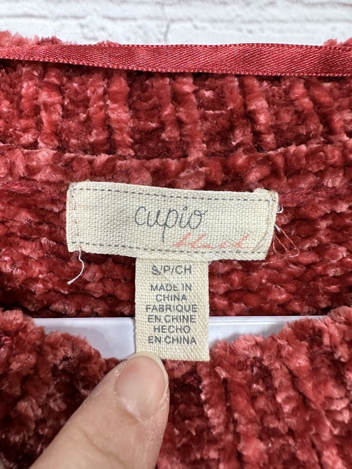 Cupio Chunky Knit Long Sleeve Soft Comfortable Sweater, Sz S casual comfort