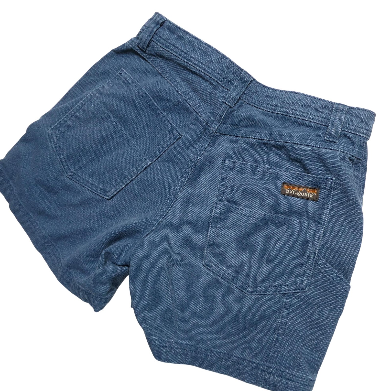 Vintage Patagonia Shorts Womens 4 Blue Cotton Canvas Utility Workwear Sri Lanka