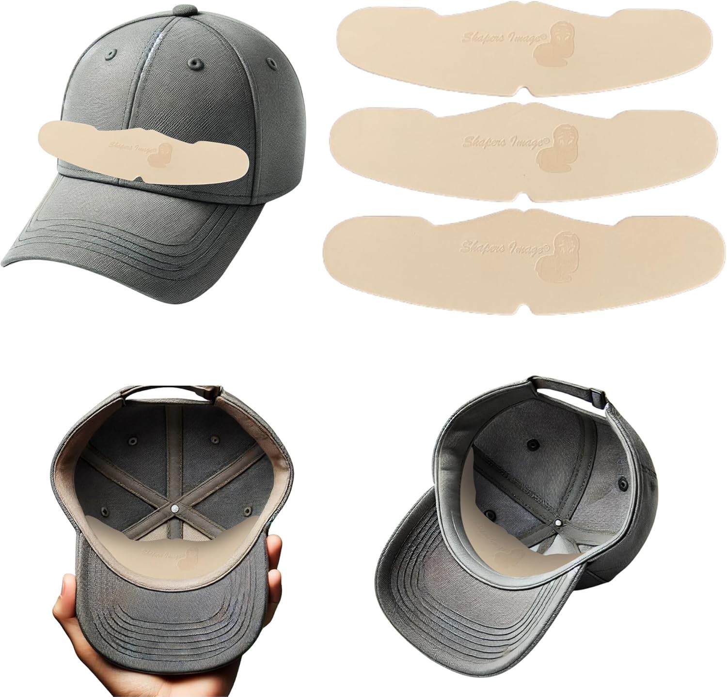 3 Pack EVA Foam Baseball Crown Inserts for Fitted Caps – Washable & Breathable