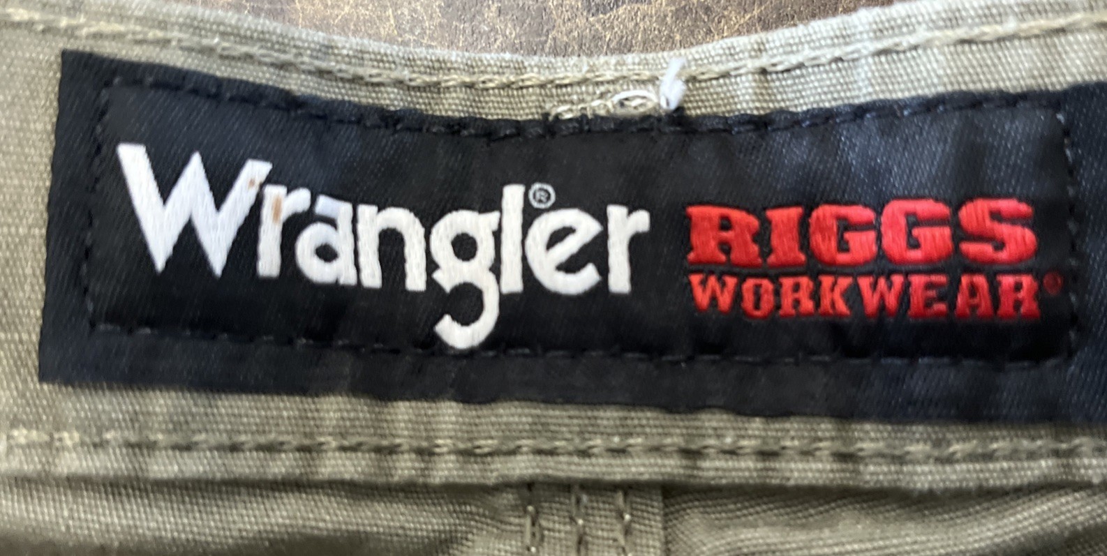 Wrangler Riggs Workwear Men’s Carpenter Pants 31×30 Cotton Tan Ripstop Fabric