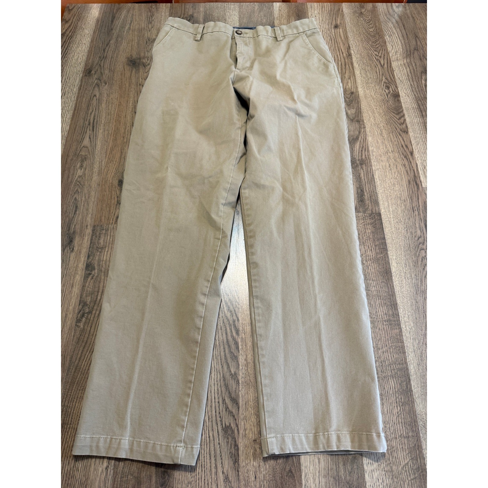 Dockers Chino Pants Mens W34 L34 Khaki Adult Classic Fit Stretch Excellent
