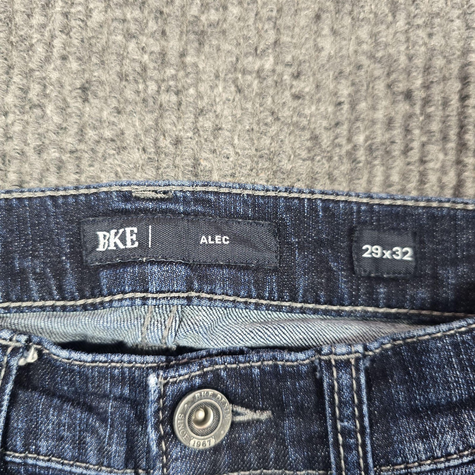 BKE Alec Jeans Mens 29×32 Blue Medium Wash Slim Straight Stretch Denim Pockets