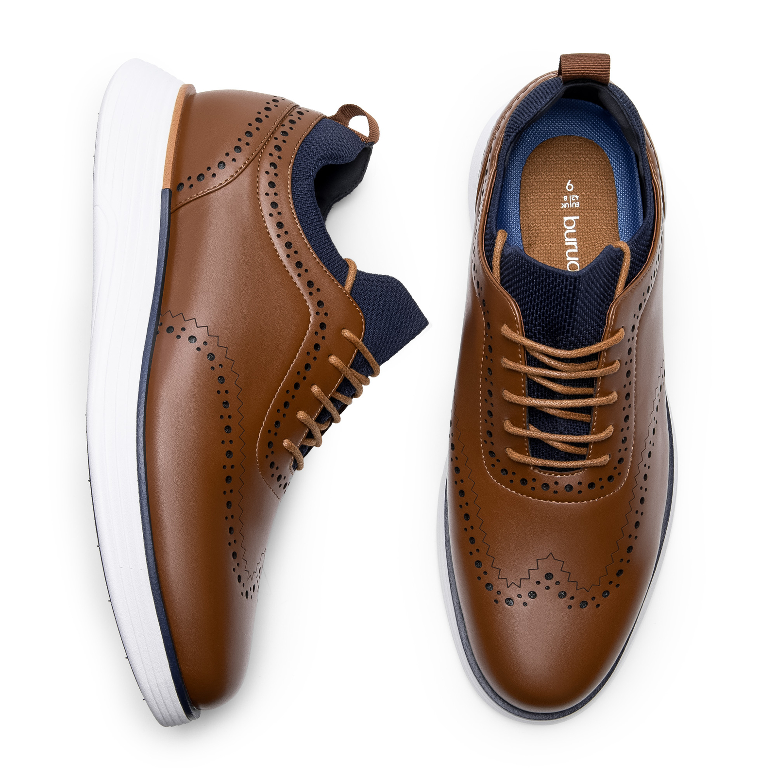 Men’s Fashion Dress Sneakers Oxfords Casual Wingtip Brogue Comfortable Shoes