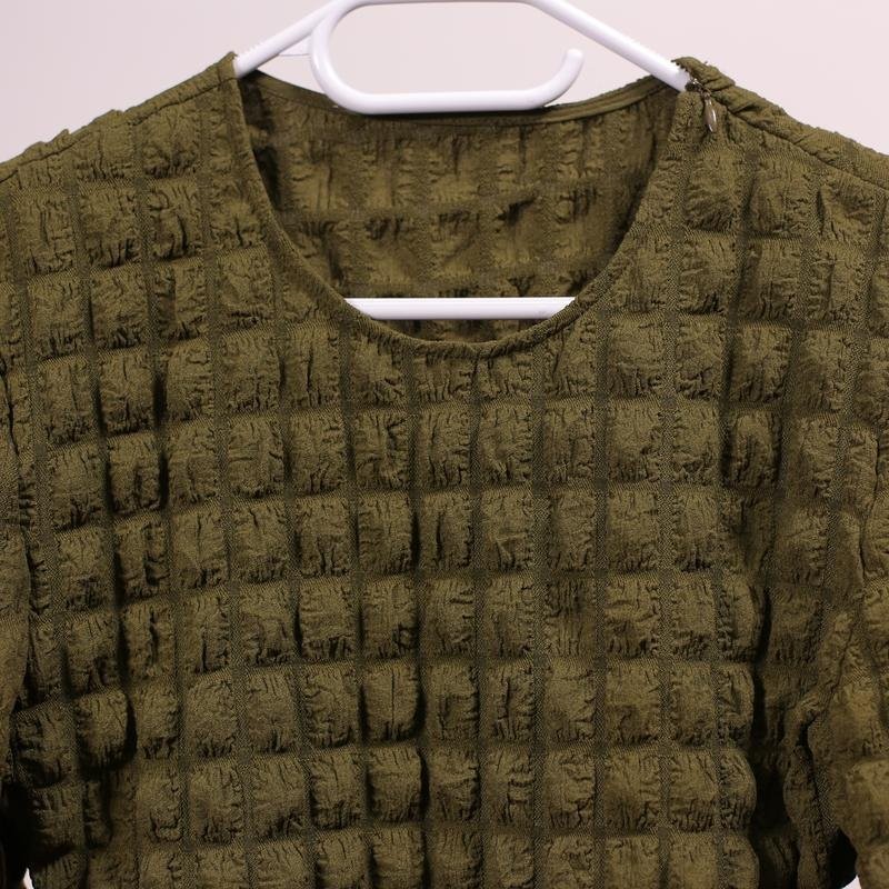 Women Gestuz shirt olive viscose 36/S/44