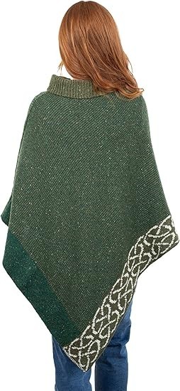 Bill Baber Knitwear Clover Mull Cape, Donegal Merino Wool, One Size