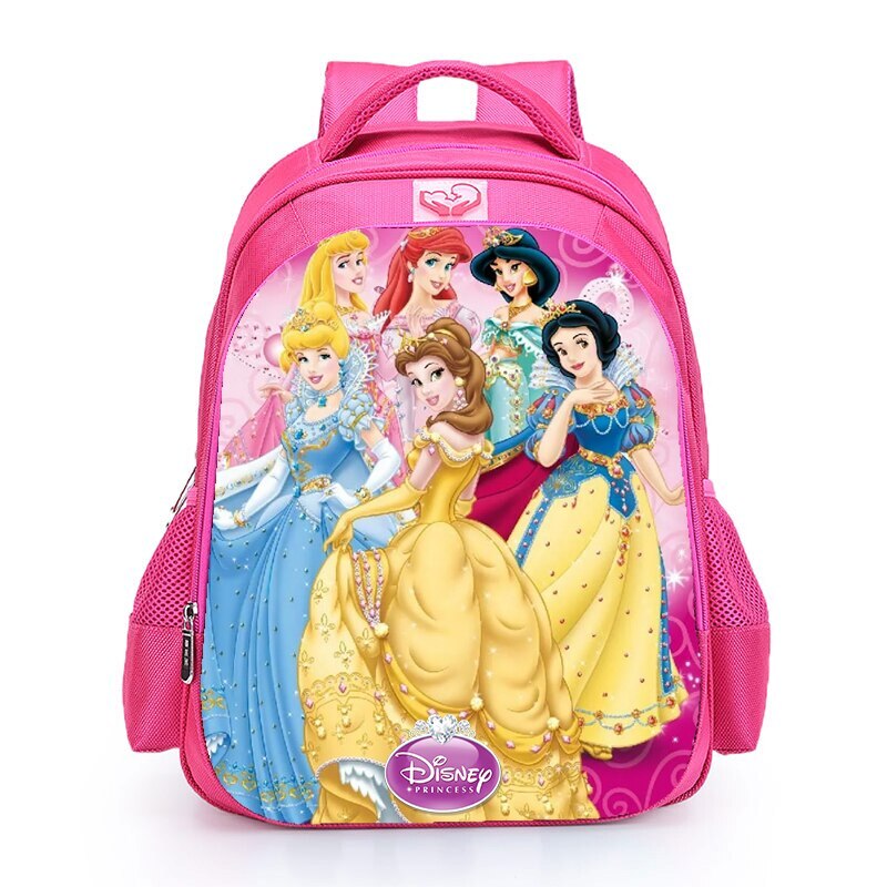 16“ Snow/White Princess Kids Backpack School Shoulder Bags Daily Bags Mochila