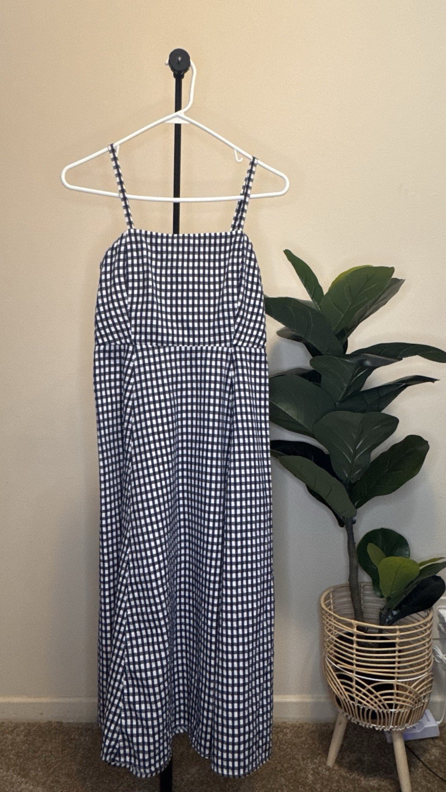 Gap Spaghetti Strap Colorblock Linens Cotton Blend Size 00