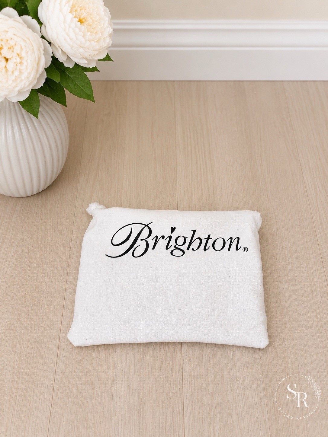Brighton Rhumba Cut Out Scroll Leather Shoulder Bag Dust Bag MSRP $350