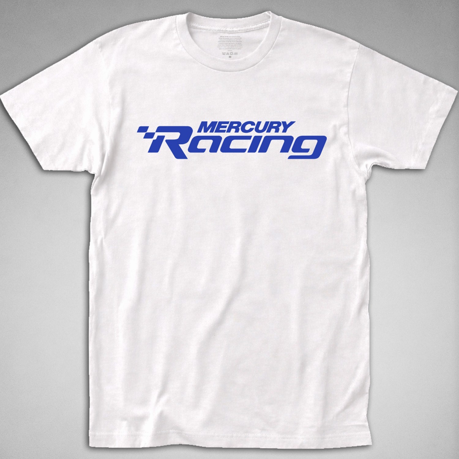 Mercury Racing T-SHIRT MARINE boat Outboards Boating Mercruiser automotive tee