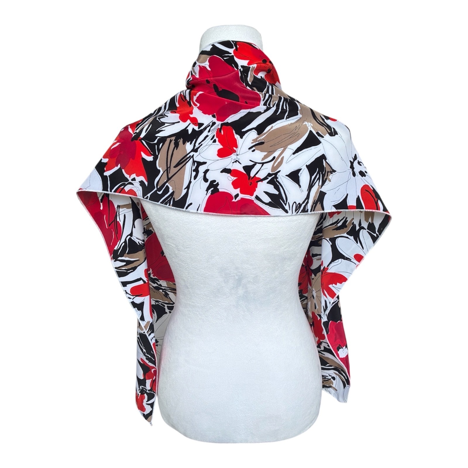 Floral Printed Scarf-58 in x 11 in