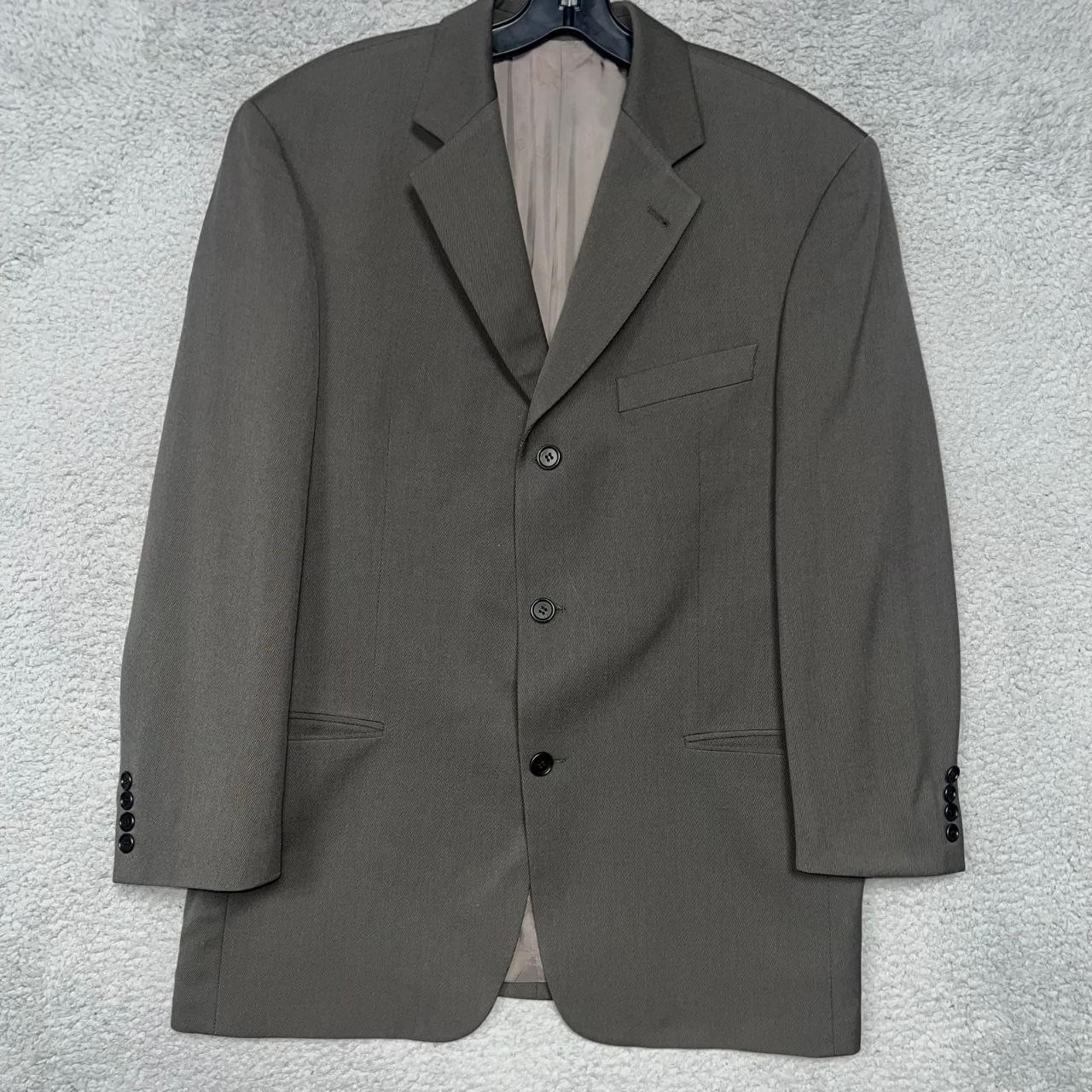 VTG Boss Hugo Boss Einstein/Sigma Blazer Men’s Sz 42R Gray 100% Virgin Wool Coat
