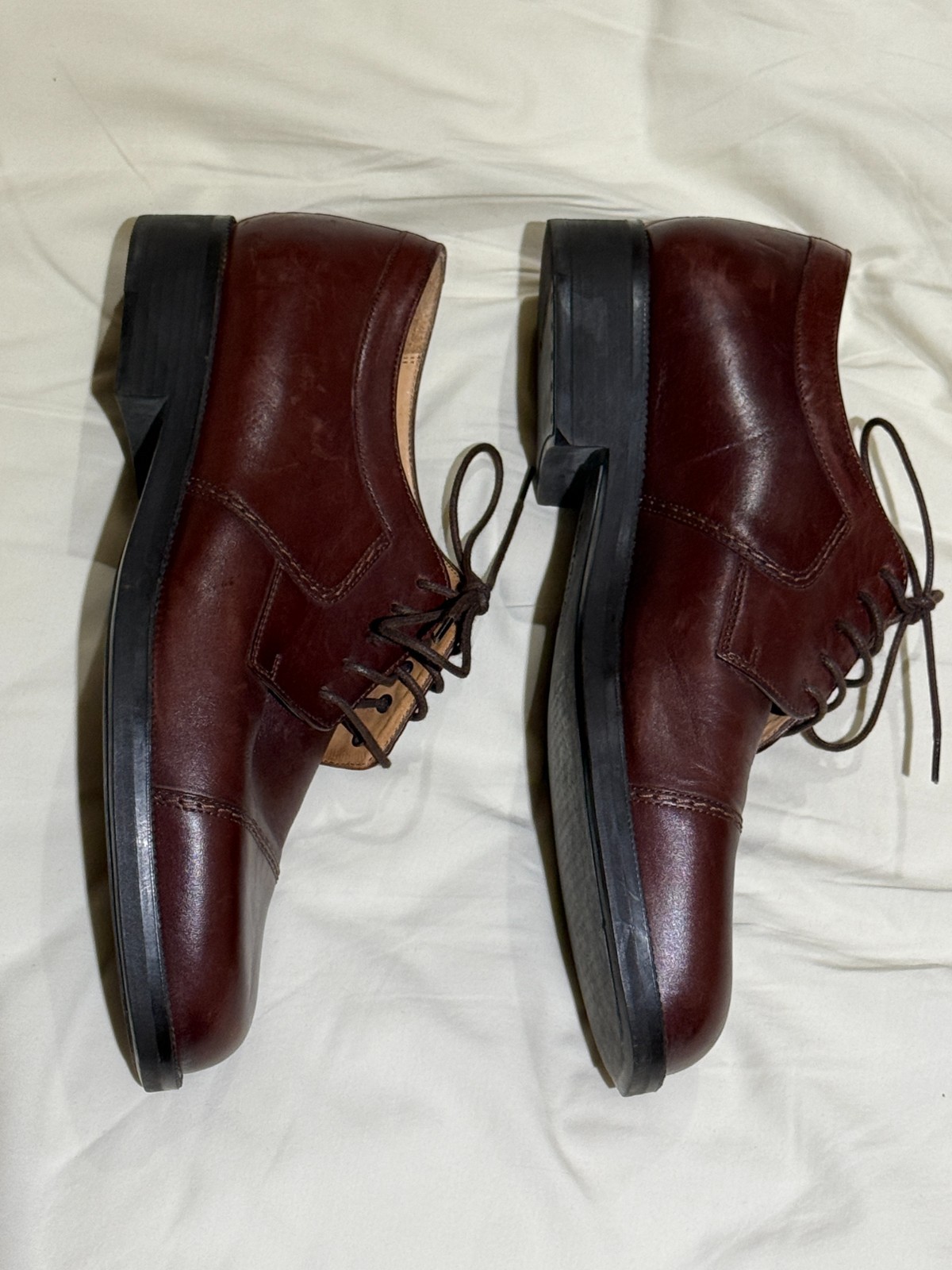 Mens Bostonian Classics Brown Leather Shoes – Size 7 1/2