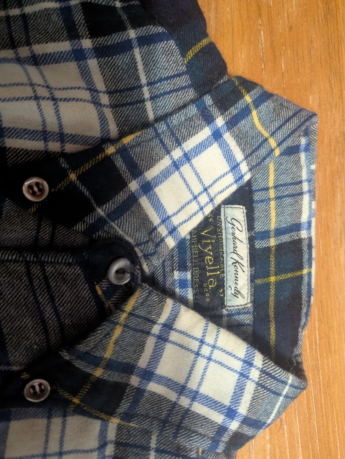 Vintage Gerhard Kennedy “Viyella” Flannel Shirt – Dress Campbell Tartan Plaid