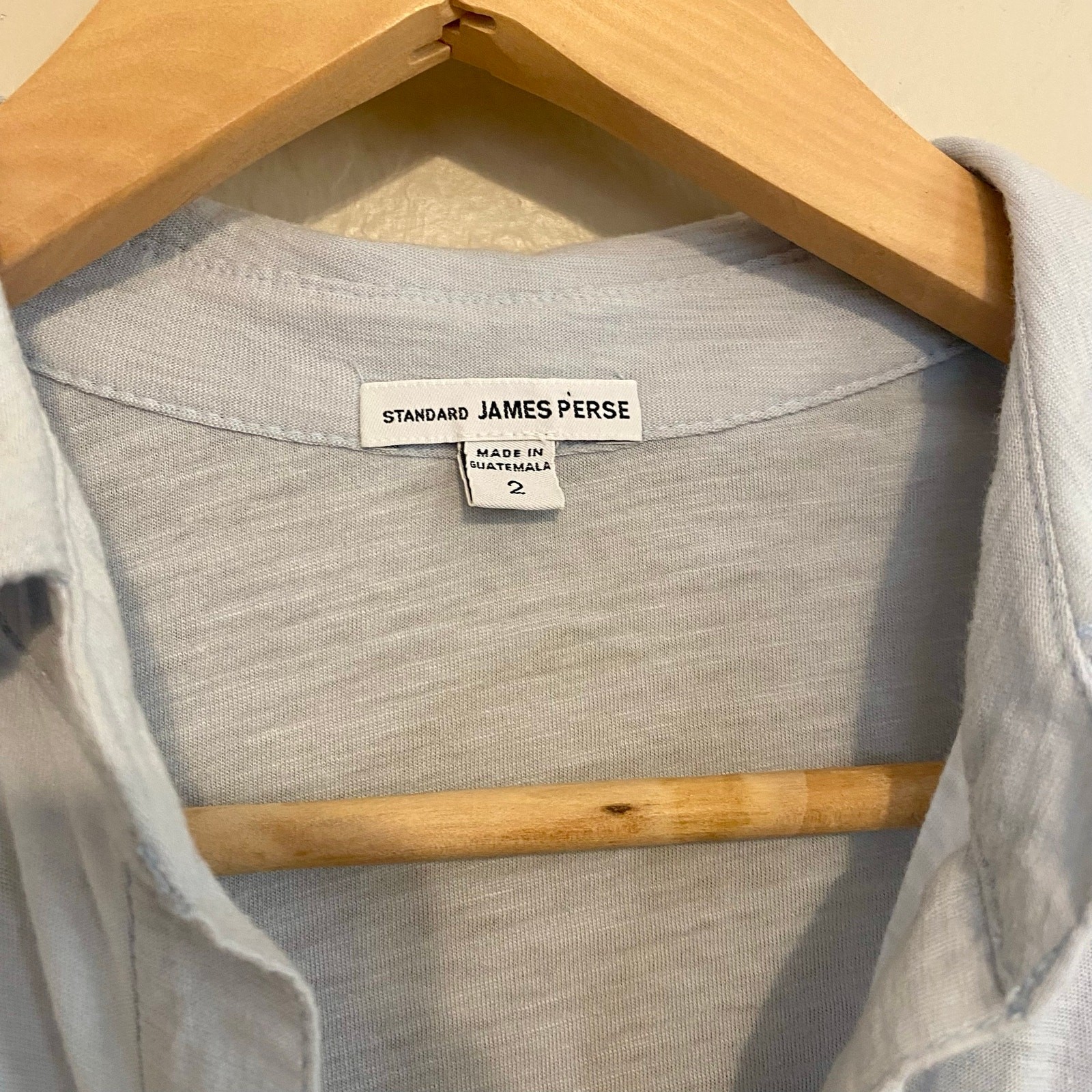 Standard James Perse Sheer Slub Side Panel Shirt Womens Size 2 Medium