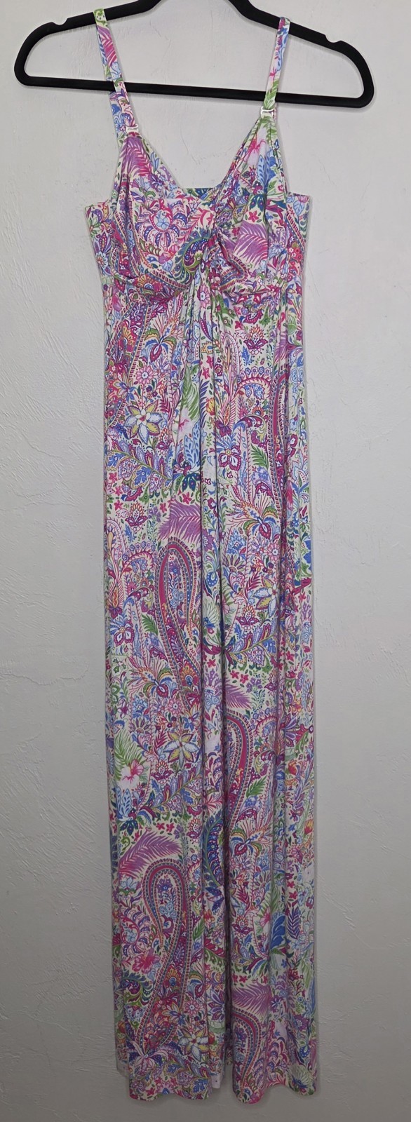 Tommy Bahama Dress Womens Size Medium Tropical Floral Maxi Sleeveless Multicolor