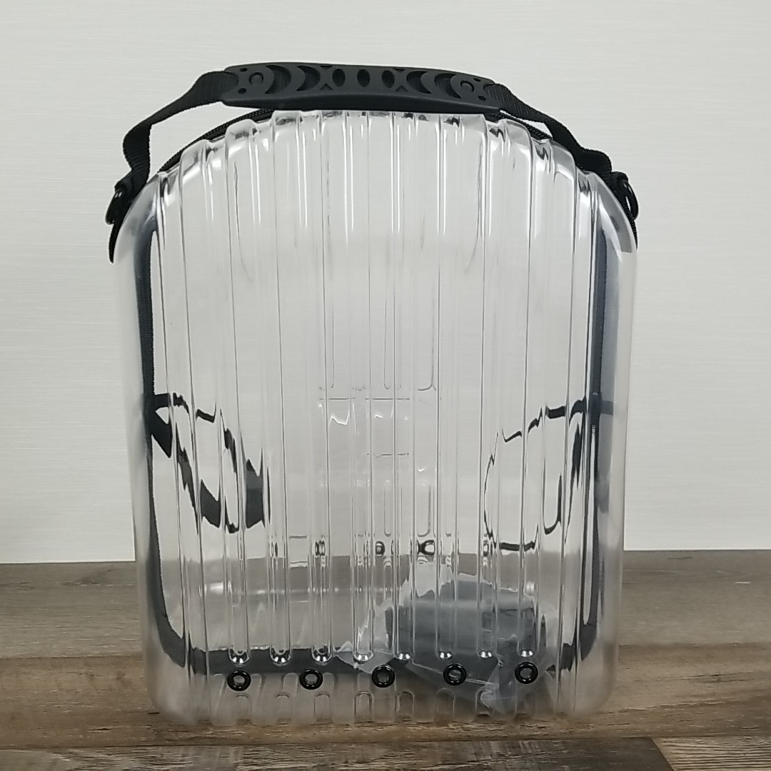 Kelvin&Celsius Hat Travel Case – PVC Storage Box with Latches Holds 3-6 Hats