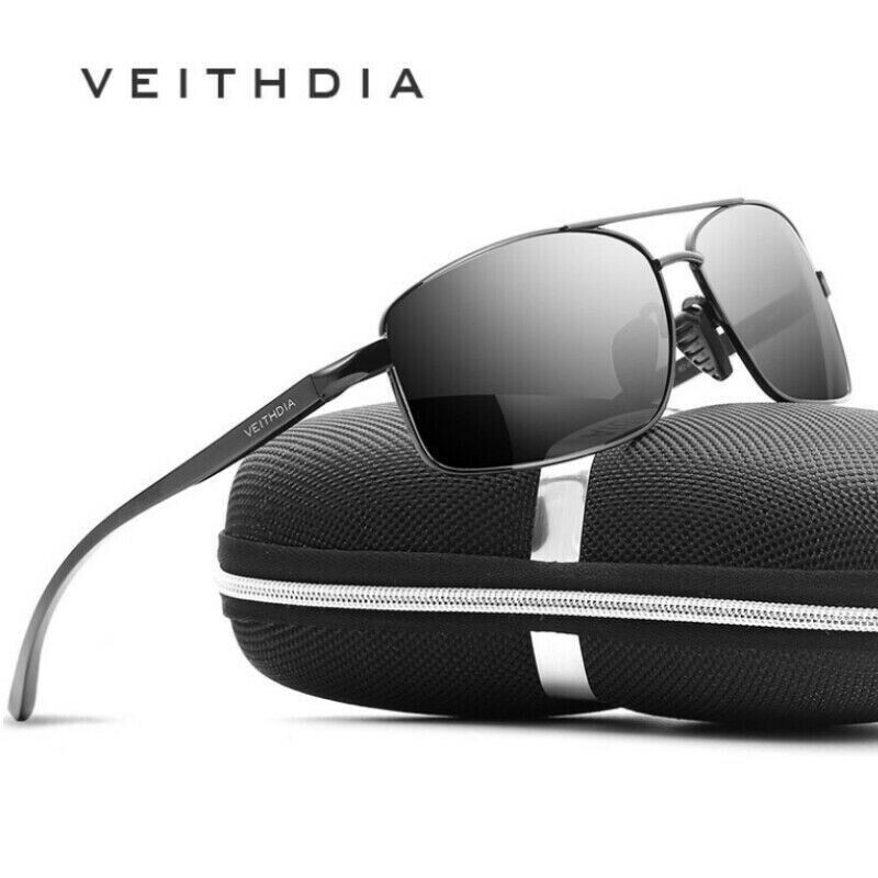 VEITHDIA Polarized Photochromic Pilot Sunglasses Men Aluminium Driving Eyewear