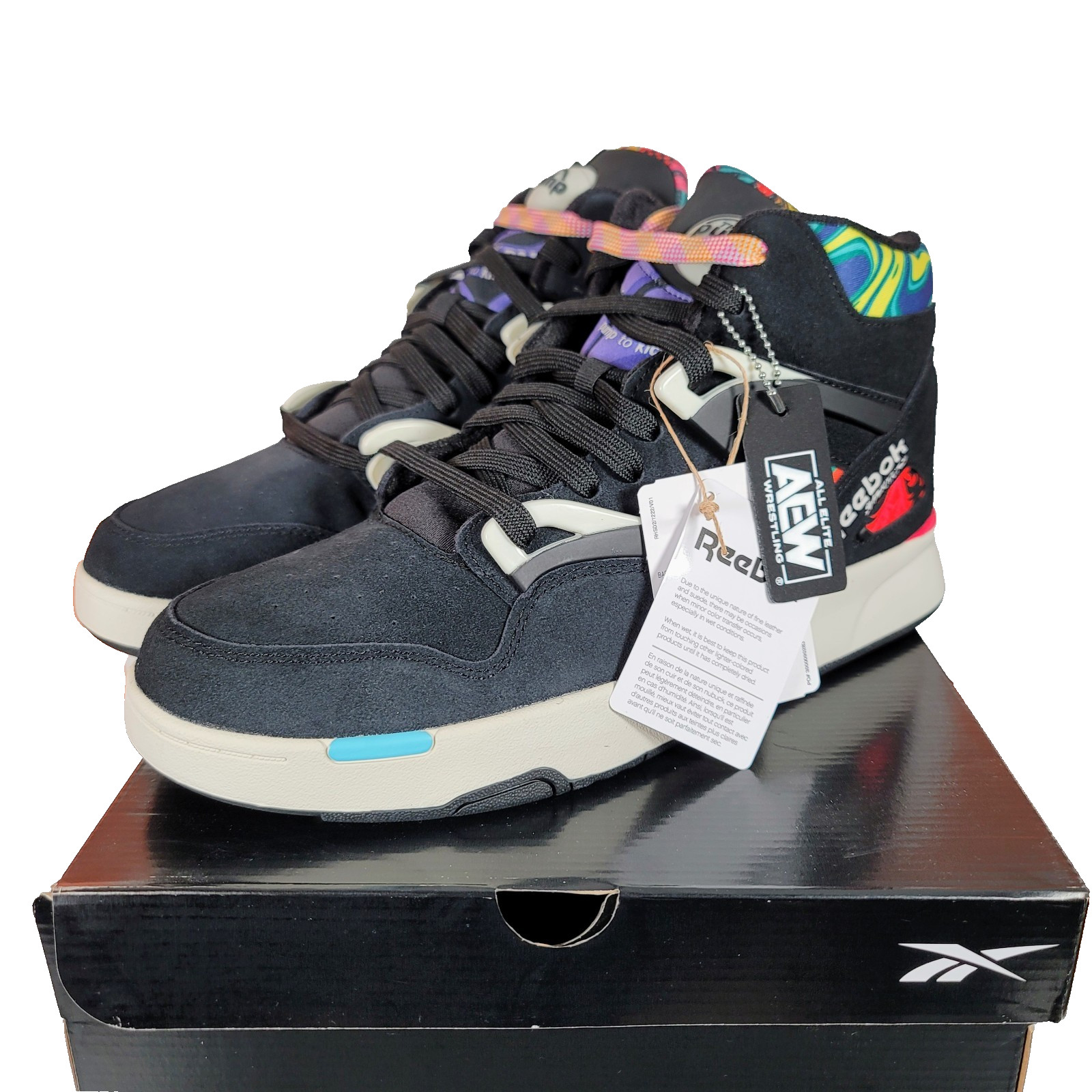 Reebok Young Bucks Pump Omni Zone II Superkicks AEW Shoes Men’s size 11.5 NEW