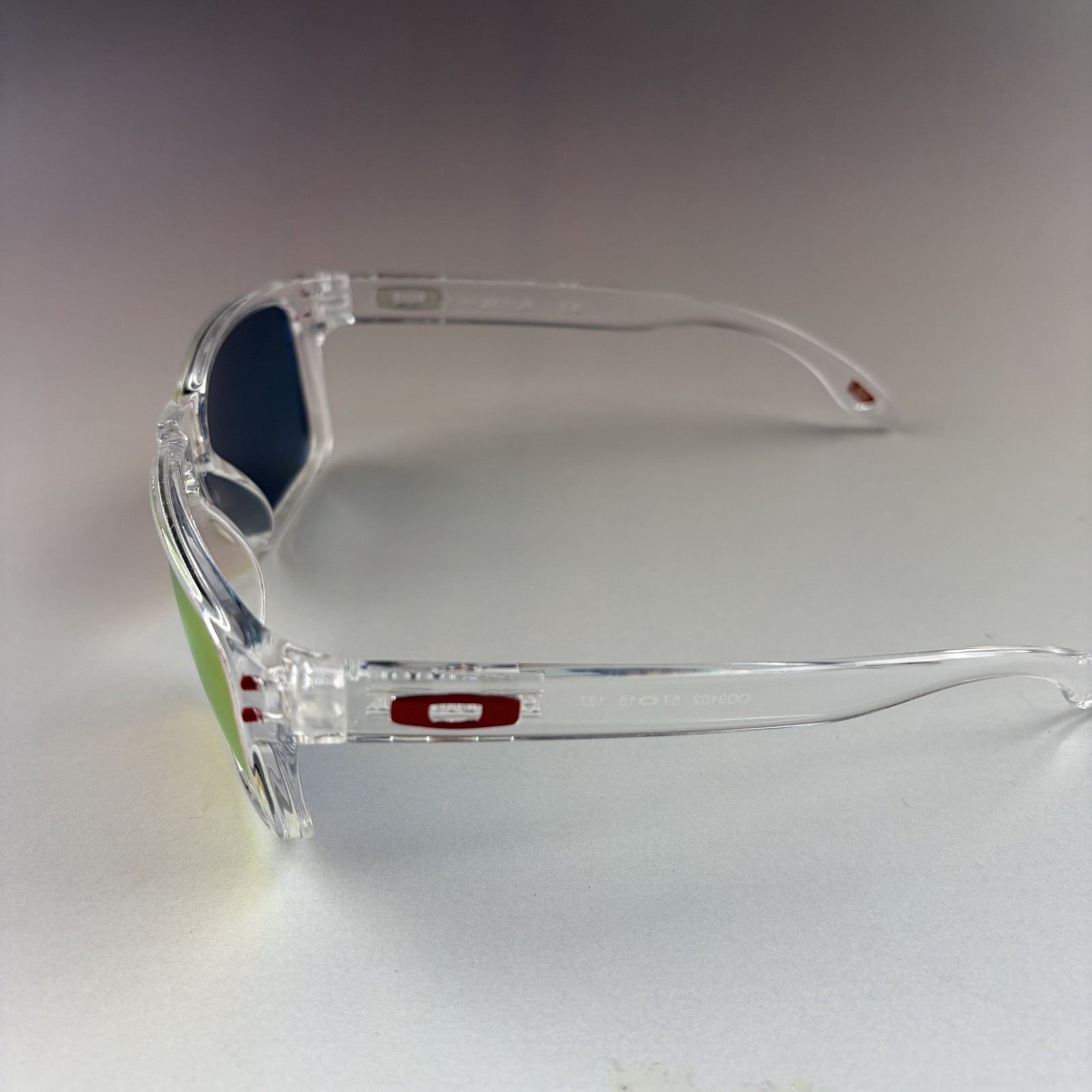 Oakley Holbrook Sunglasses – Crystal Clear Frame / Ruby Polarized Lens