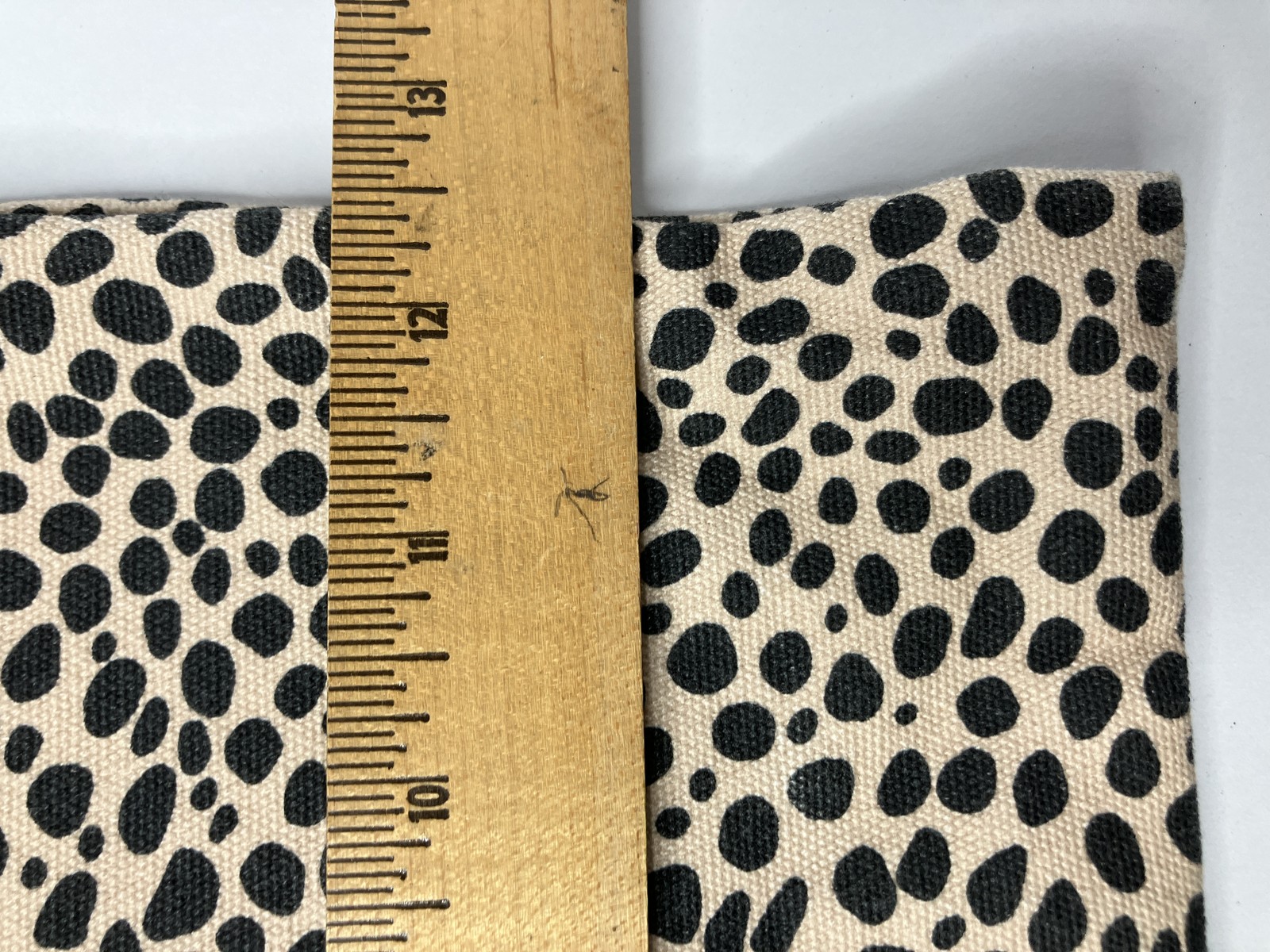 Kate Spade New York Leopard Print Cotton Canvas Tote Bag Beige Black Open Top