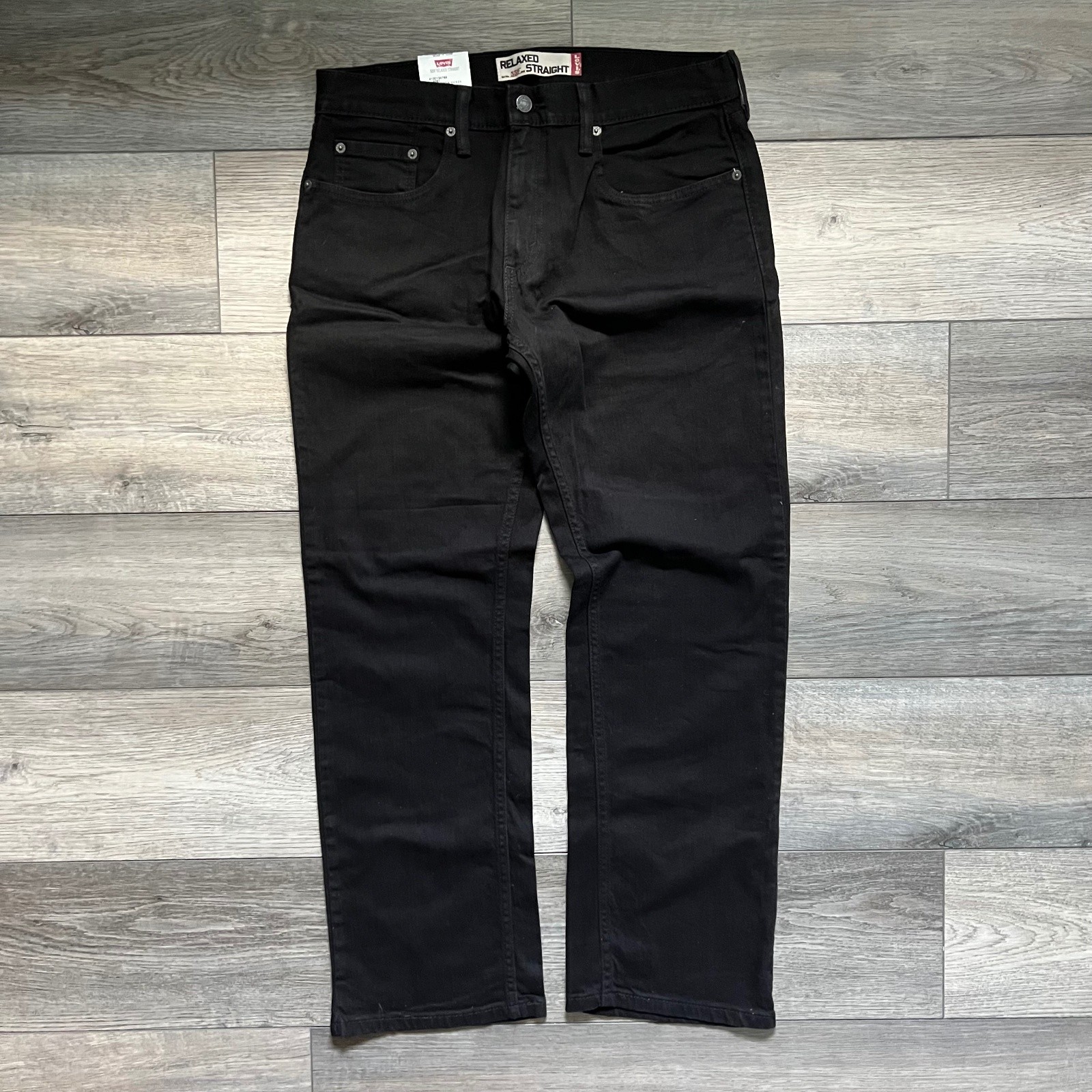 Levi’s Men’s 33×30 559 Relaxed Straight Jeans Black Denim Y2K NEW NWT