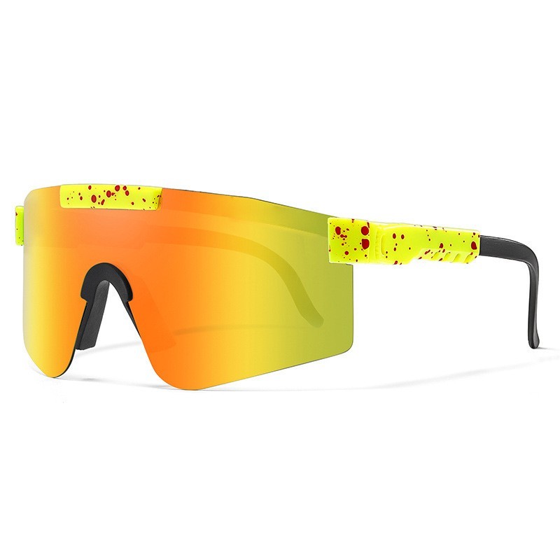 Fast Glasses Polarized Sunglasses Sports Party Eyewear Golden Yellow UV400