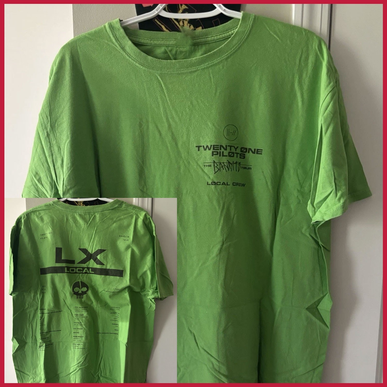 REPRINT – Twenty One Pilots Local Crew LX Bandito Tour All Size S-3XL