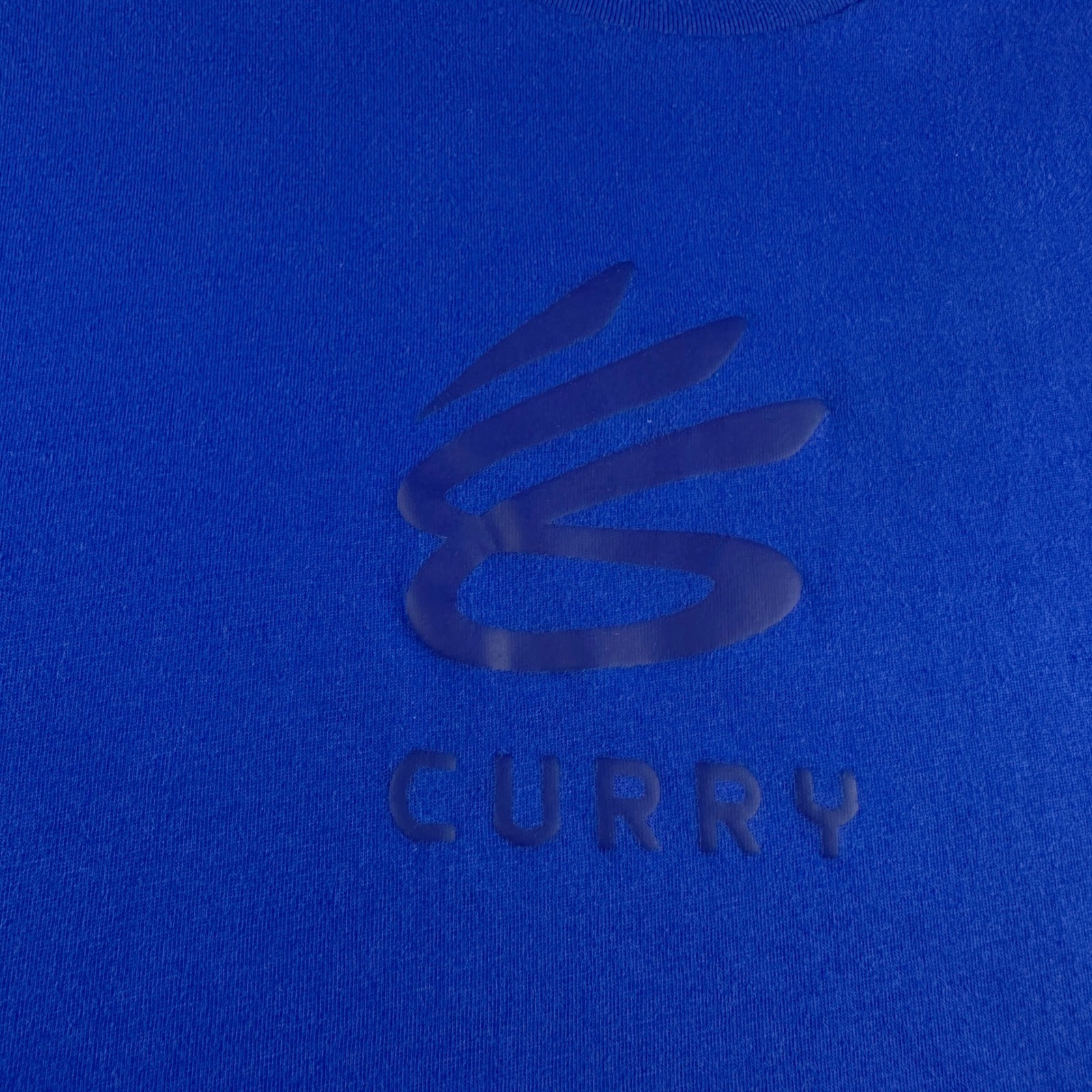 Under Armour Stephen Curry SC30 Graphic T-Shirt Mens XL Royal Blue Loose Fit Tee