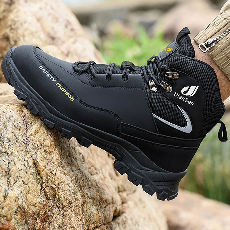 Roofing Shoes Men steel toe shoe Indestructible soles advanced non-slip traction
