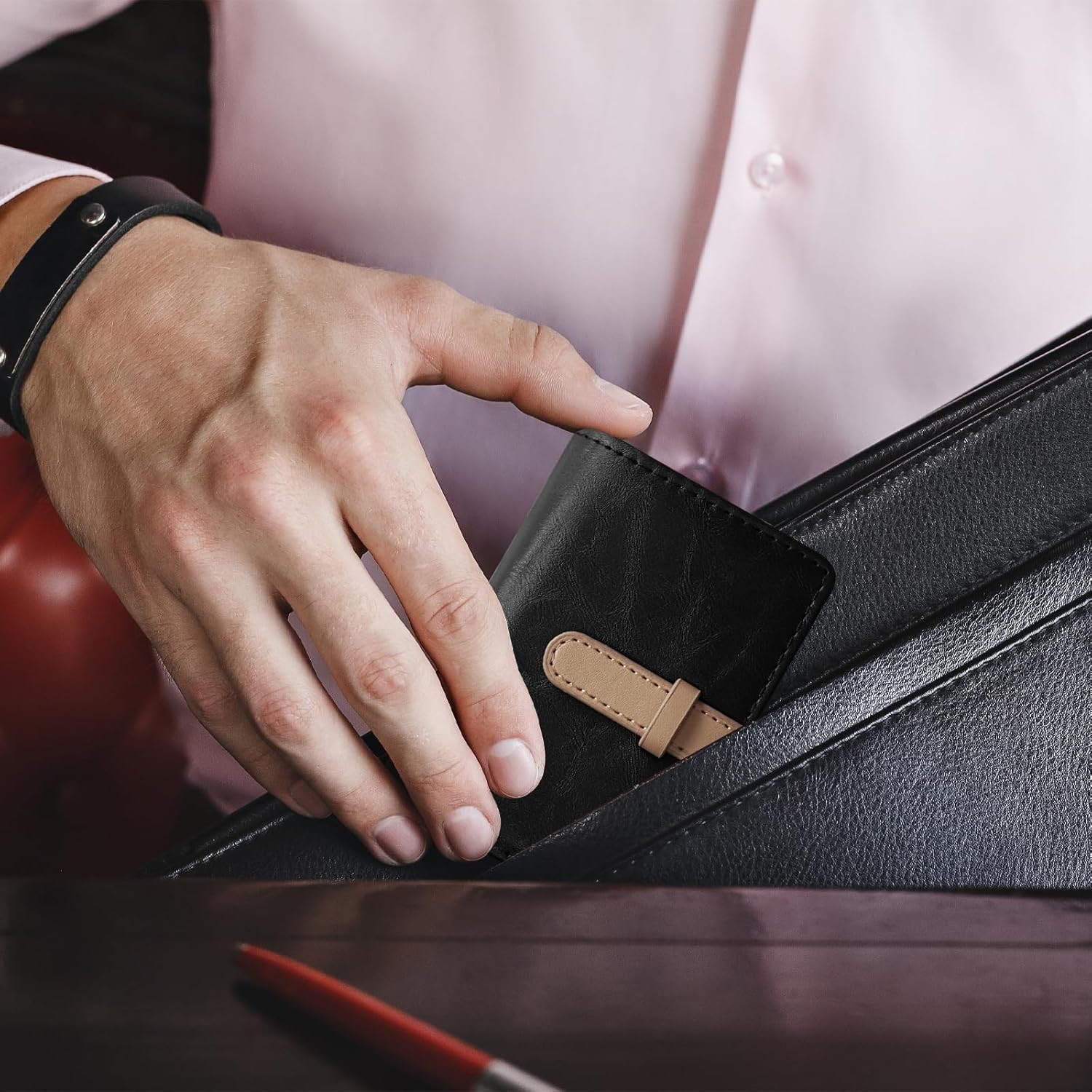 Credit Card Holder with 26 Suitable Slot, ID Card Case PU Leather Wallet for Wom