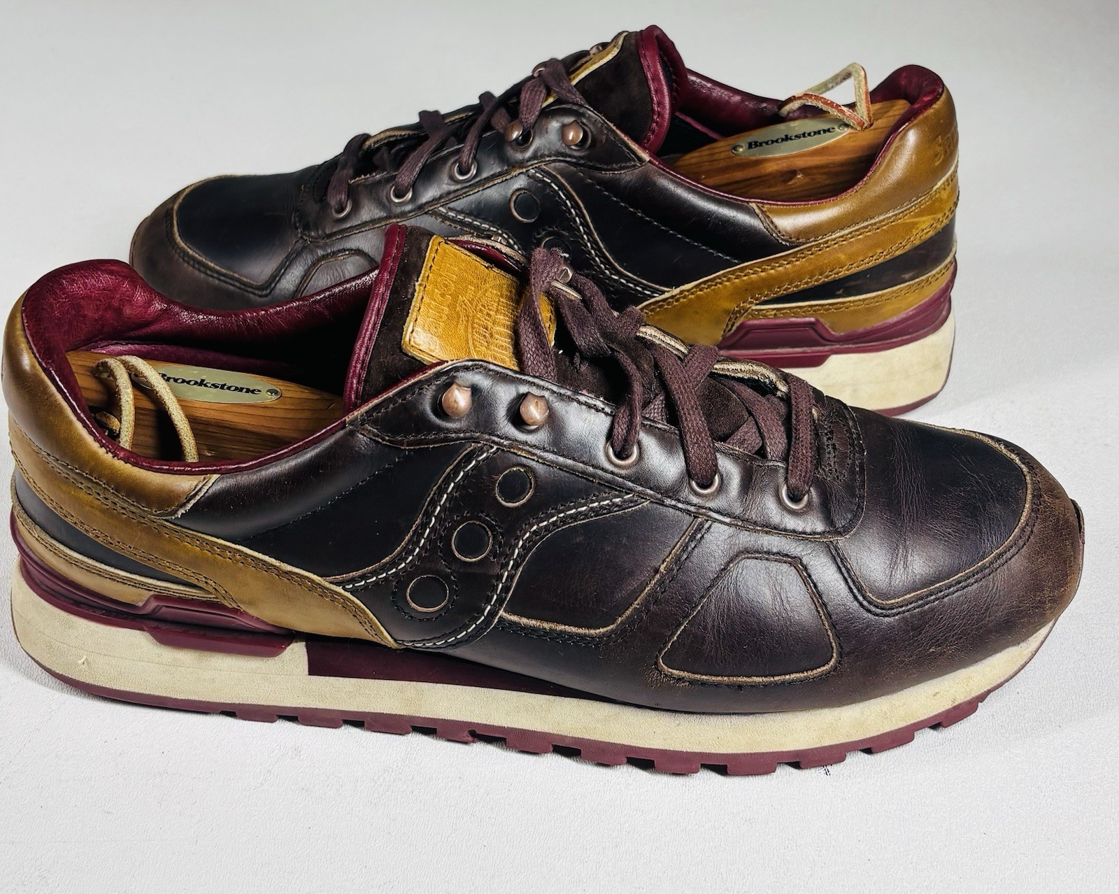 Wolverine x Saucony Shadow Original 1000 Mile Men 12.5 Leather Sneakers Rare USA